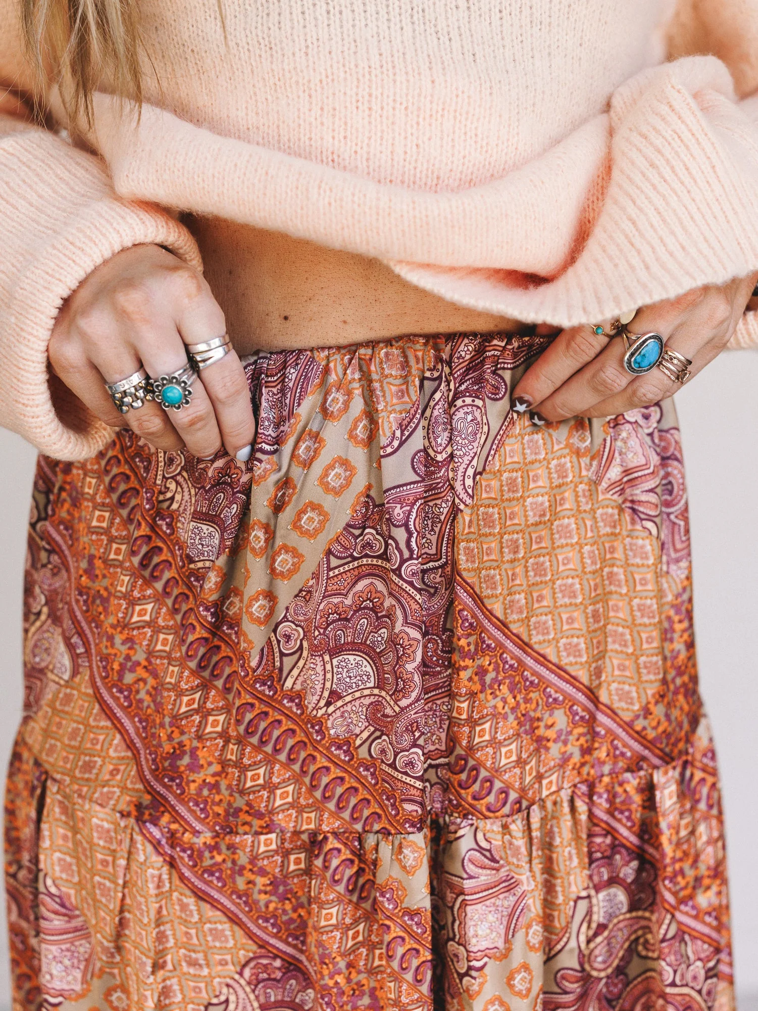 Soft Print 2 Piece Bundle - Peach - Image 5