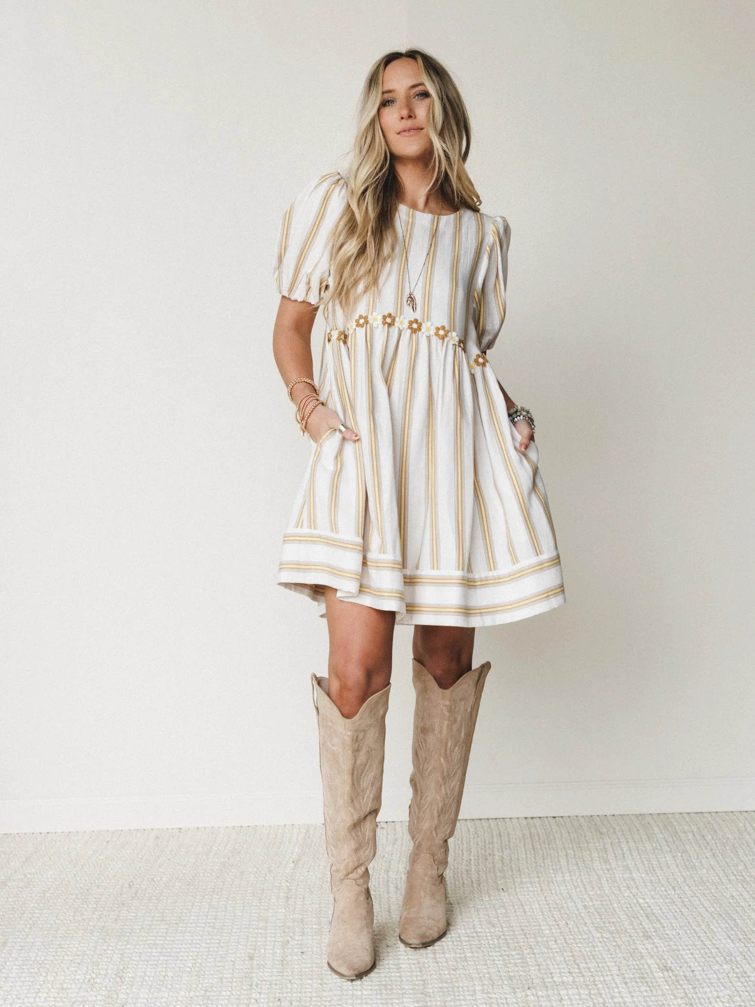 Solar Flare Dress

 - Oatmeal - Image 2