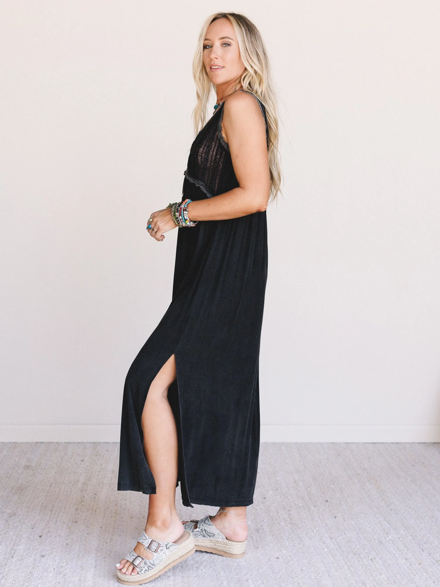 Soul Glow Maxi Dress - Black - Image 4