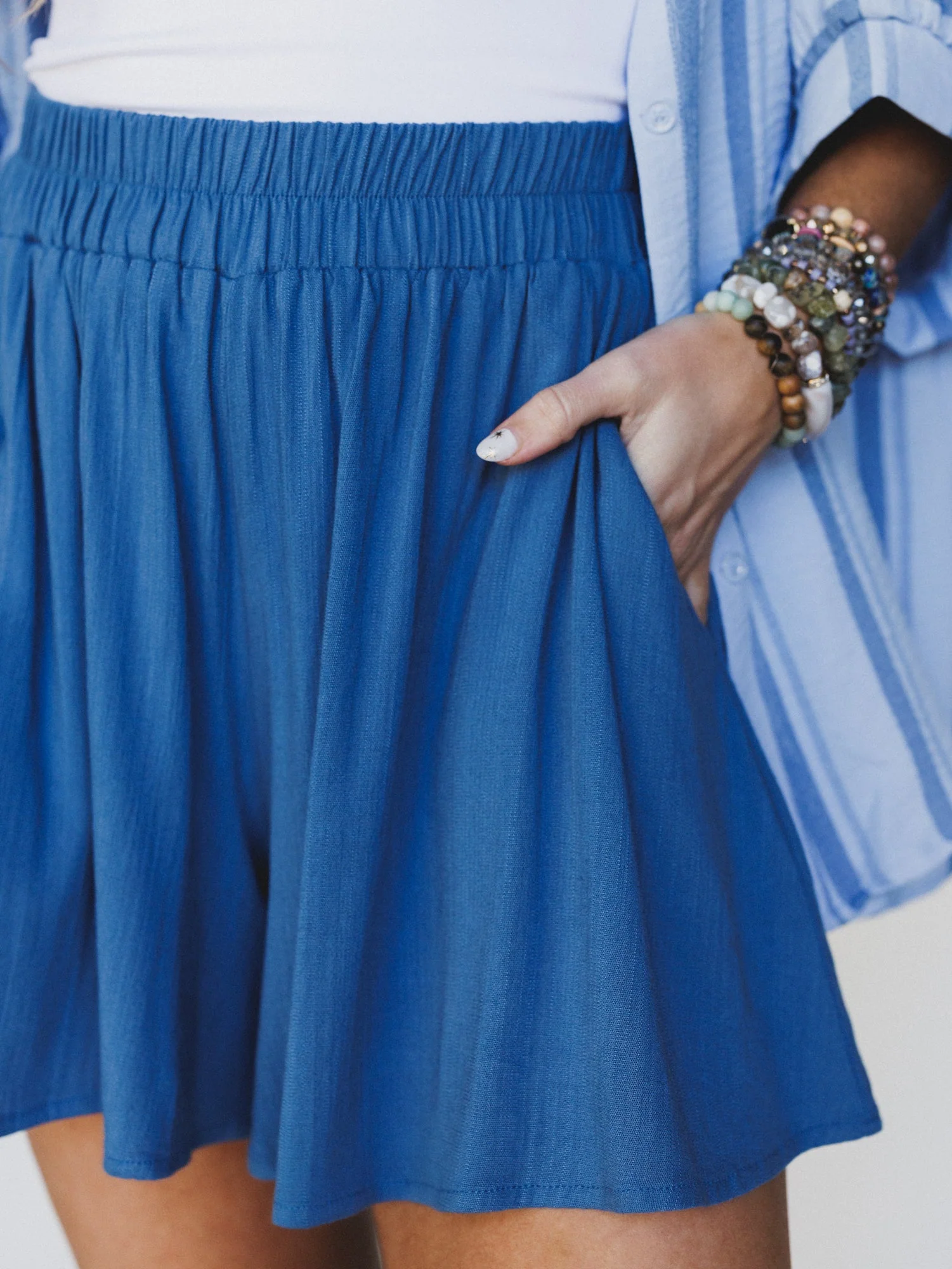 Soul Searcher Pocket Shorts - Denim - Image 3