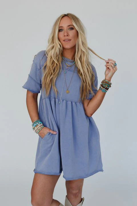 Soul Sway Dress - Blue - Image 6