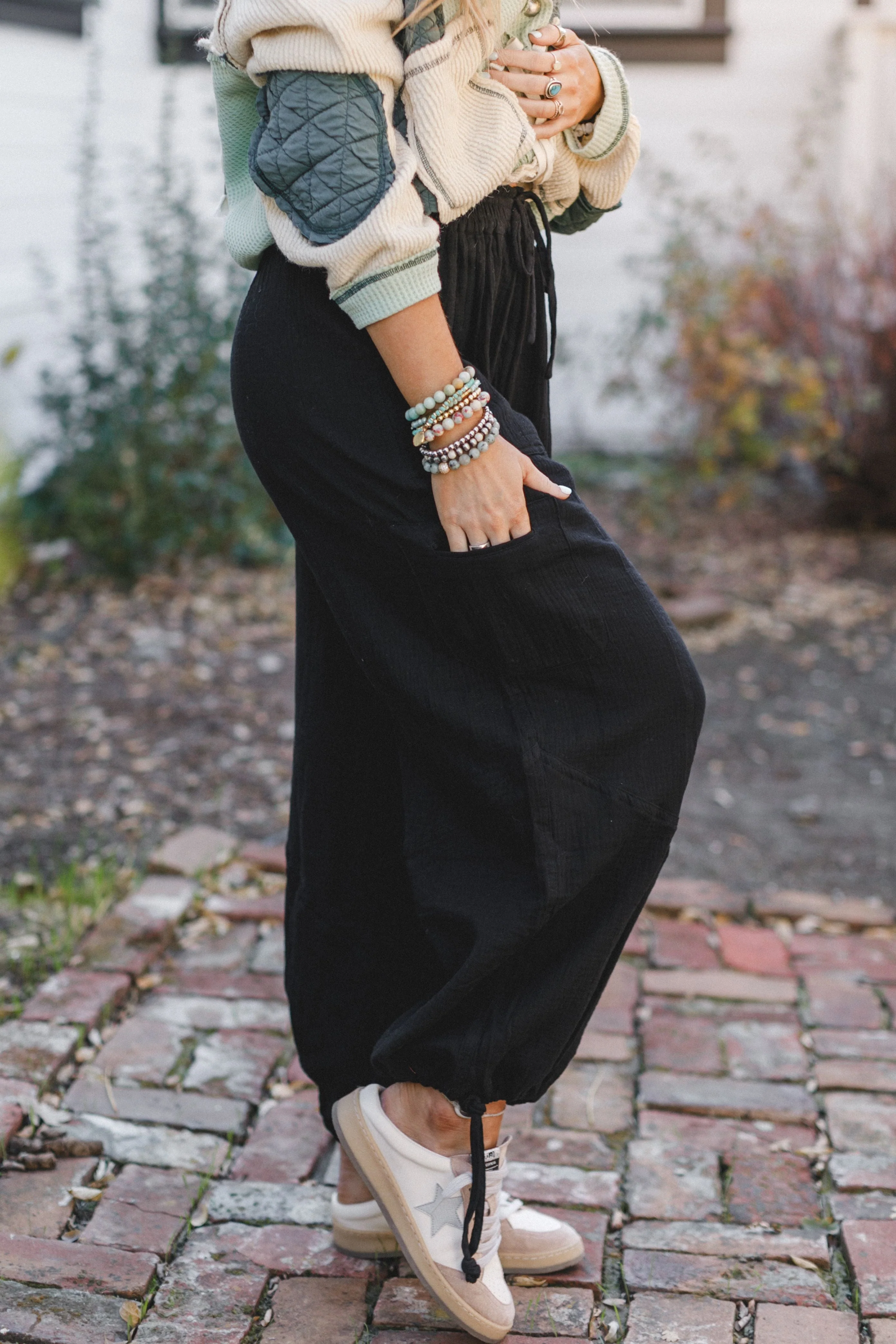 Soul Voyage Harem Pants - Black - Image 2