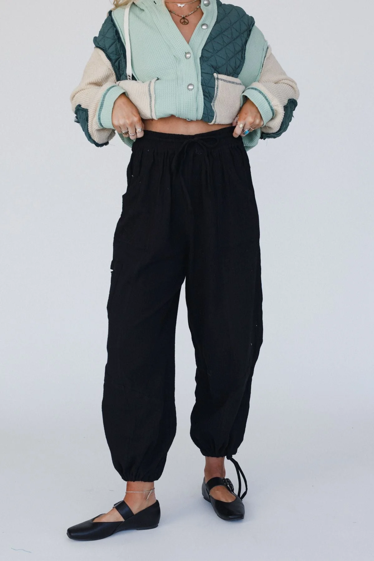Soul Voyage Harem Pants - Black - Image 3