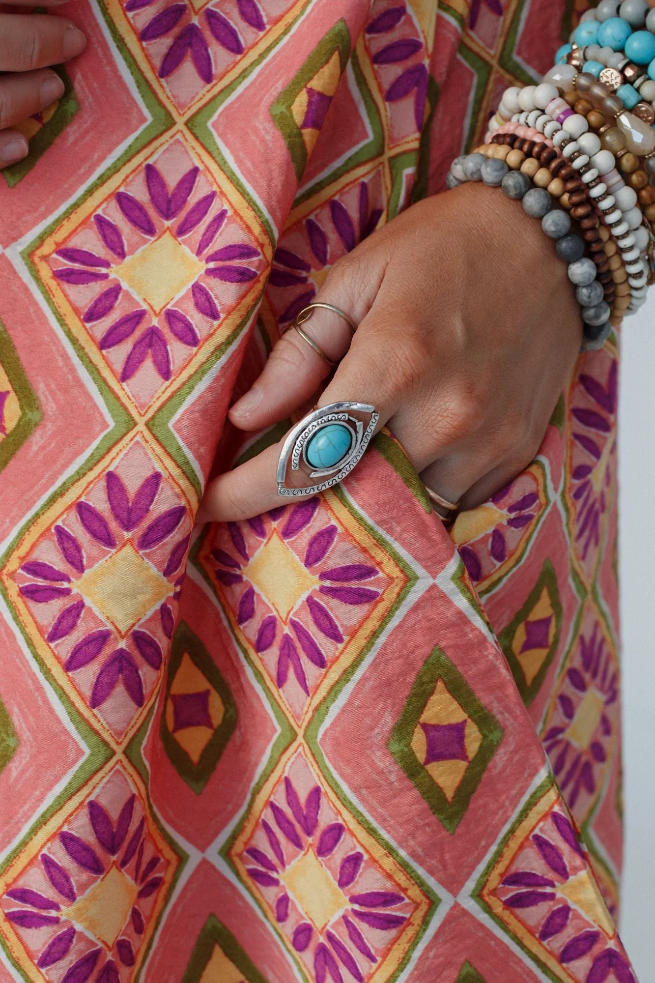 Southwest Sun Ring - Turquoise - Image 2