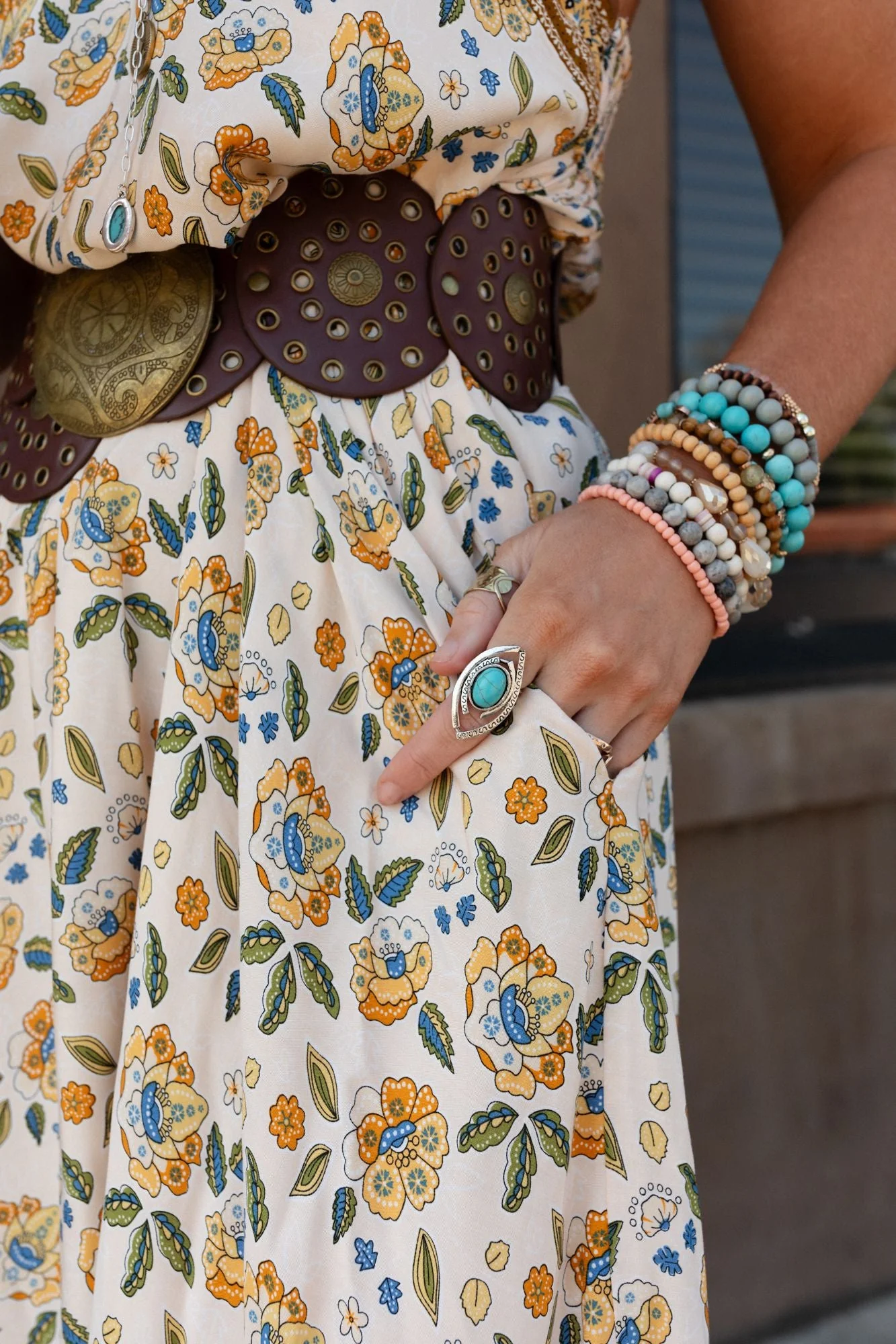 Southwest Sun Ring - Turquoise - Pre Order