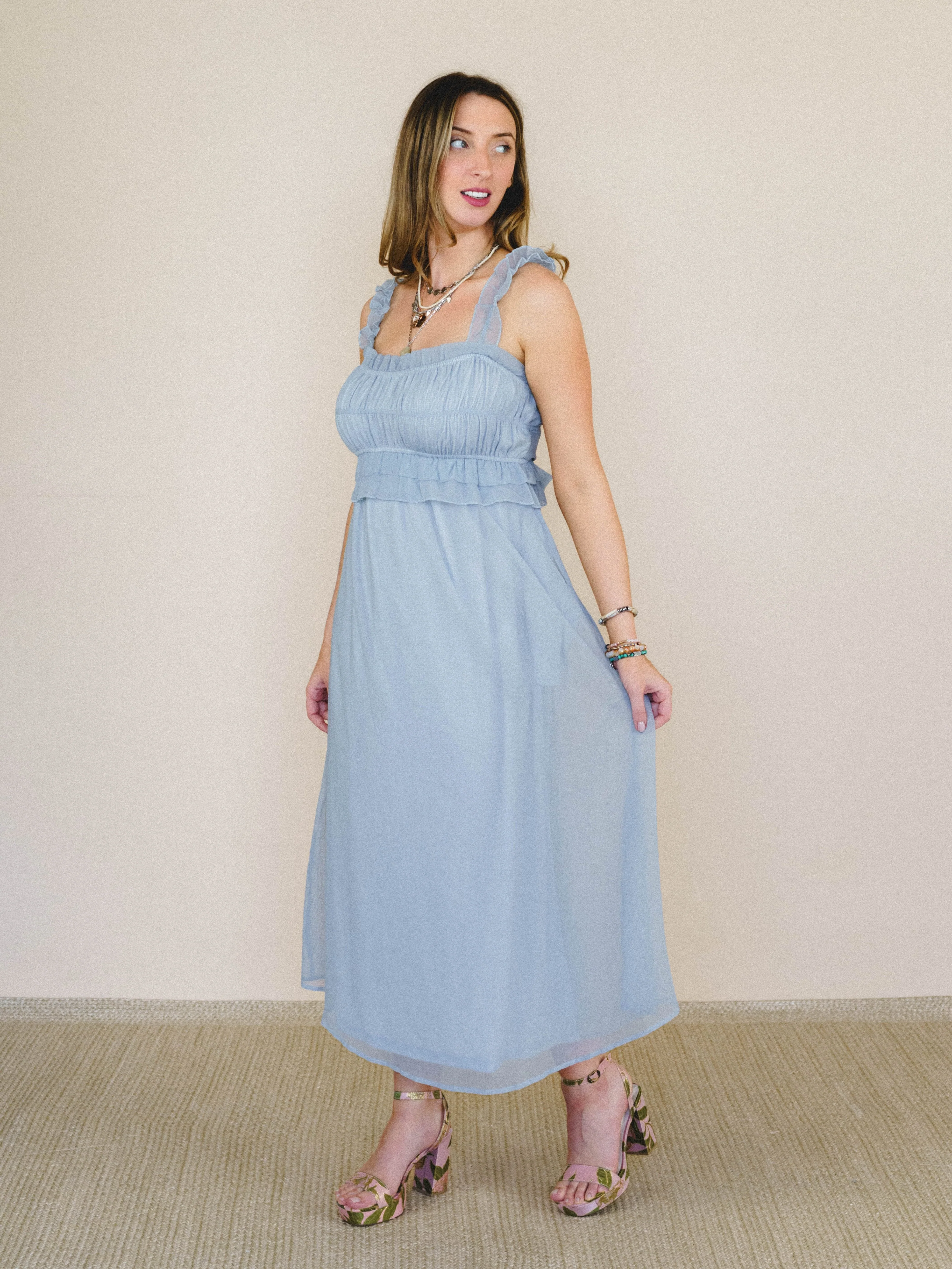 Spring Affair Dress - Pale Blue - Image 3