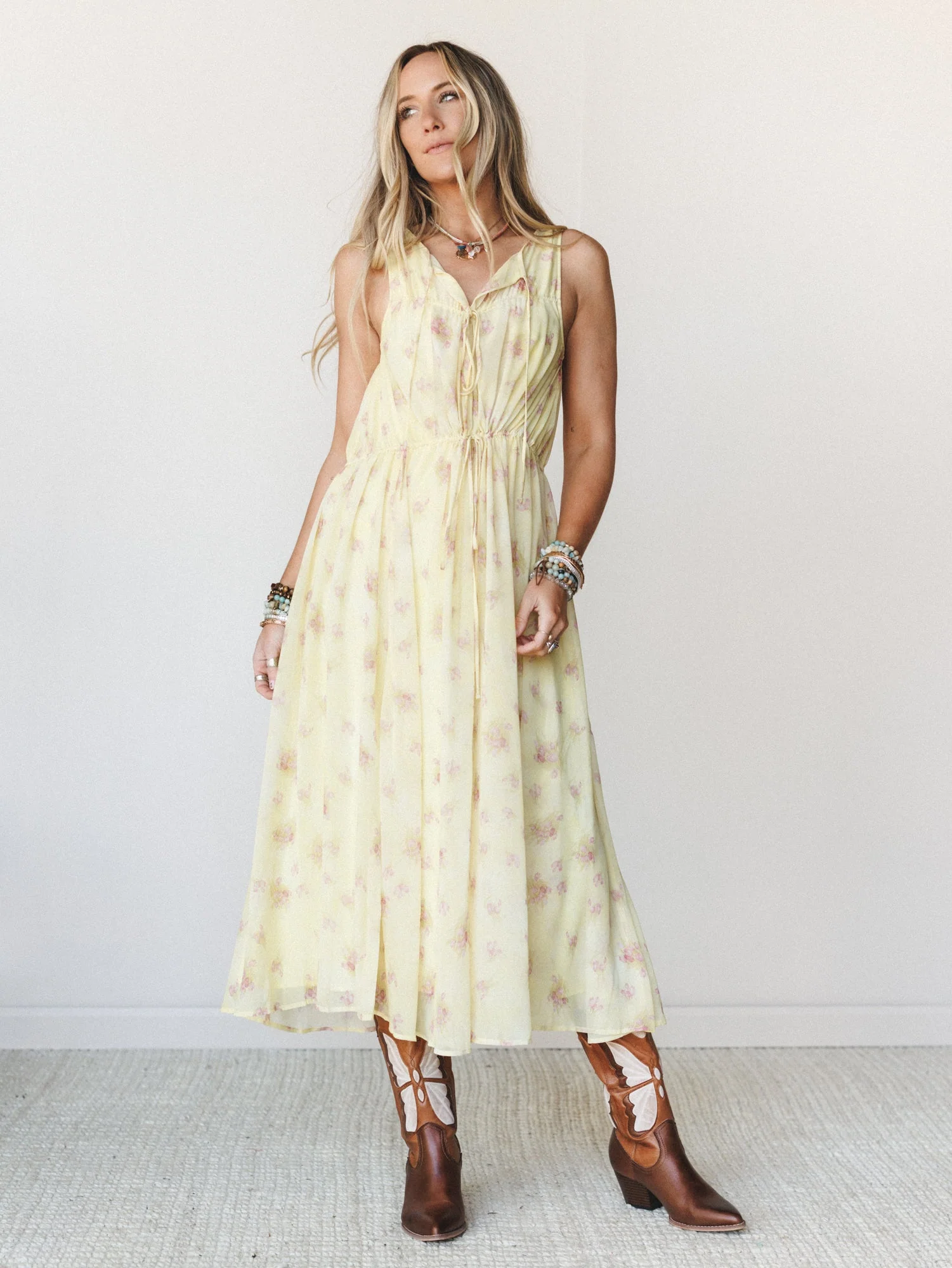 Spring Light Dress
- Lemon Multi - Image 6