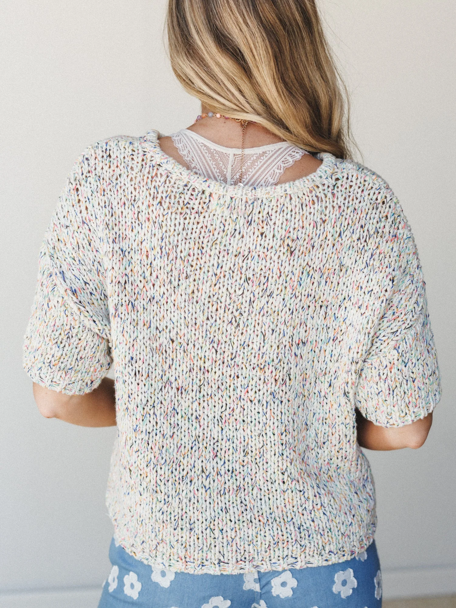 Sprinkle of Color Sweater - Oatmeal Multi - Image 4