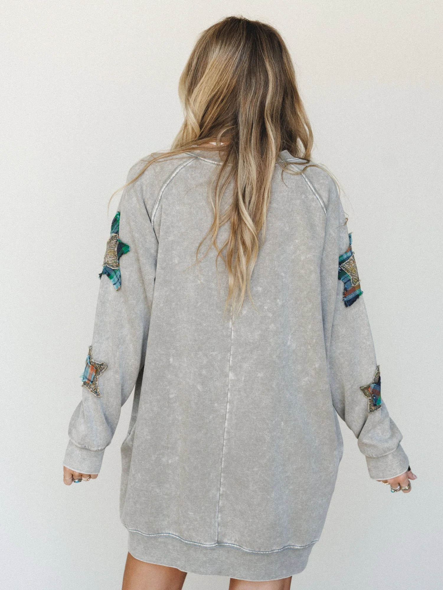 Starfall of Wonder Long Sleeve Dress
- Ash - Image 5
