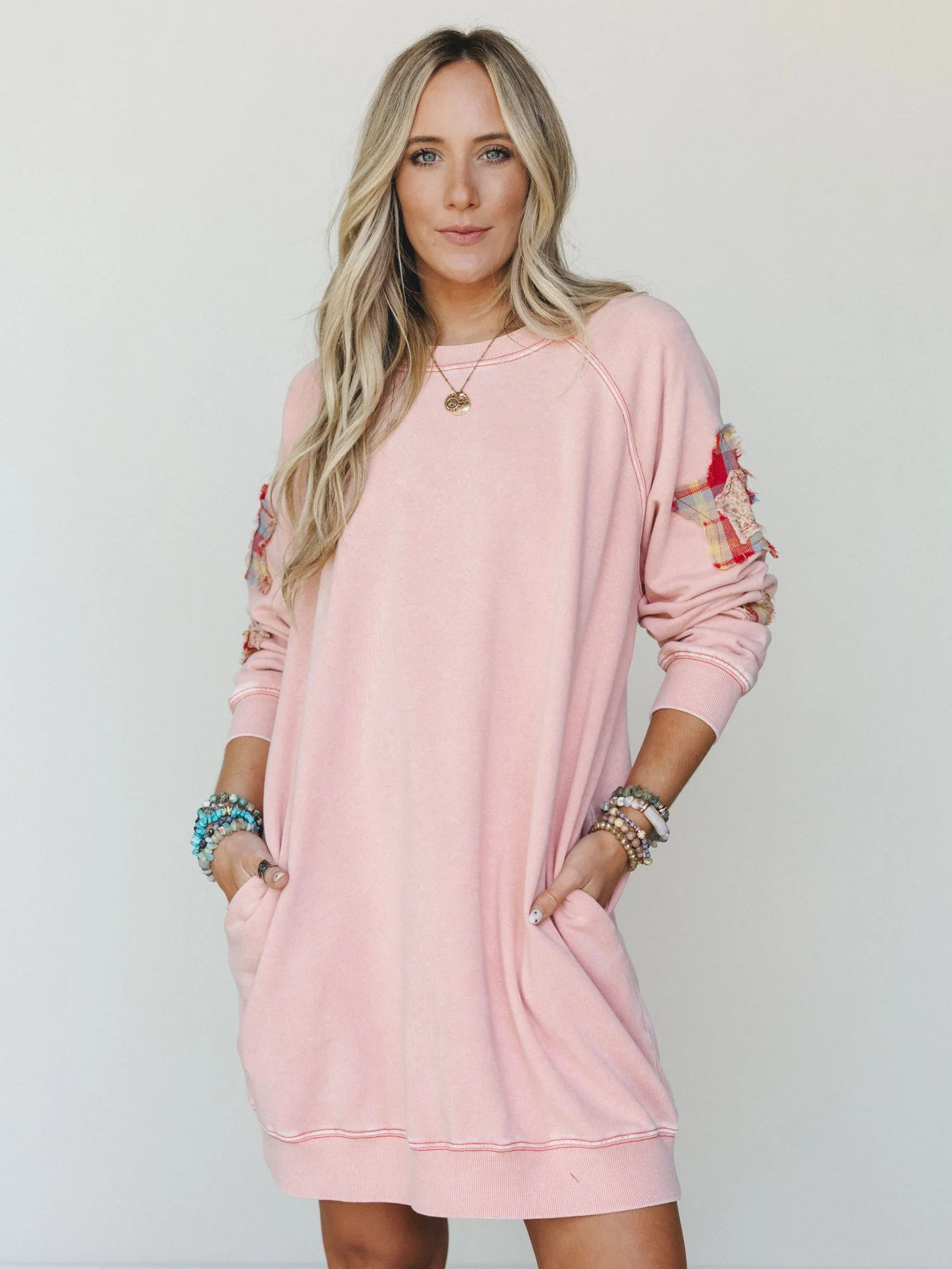 Starfall of Wonder Long Sleeve Dress
- Blush - Image 2