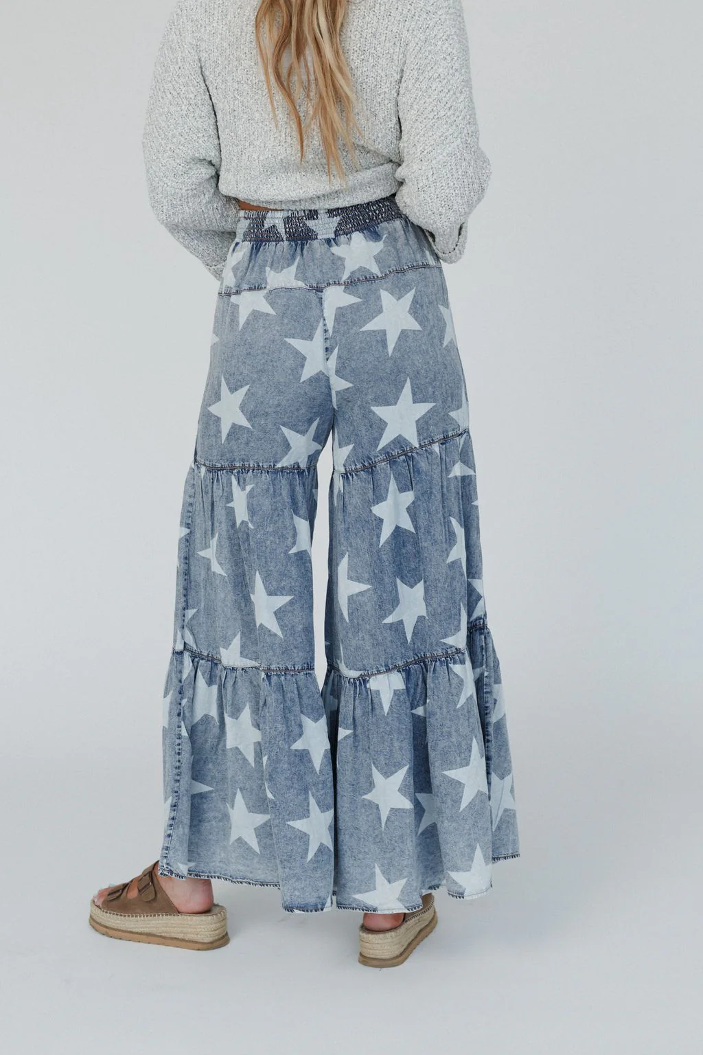 Starlight Wide Leg Pants - Denim - Image 3