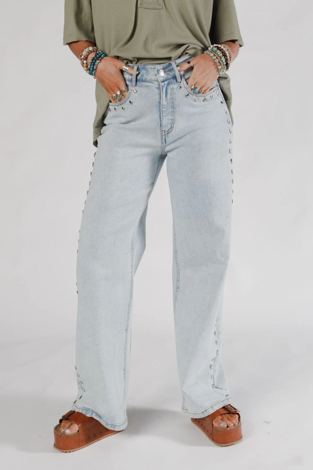 Starlit Range Jeans - Light Wash - Image 3