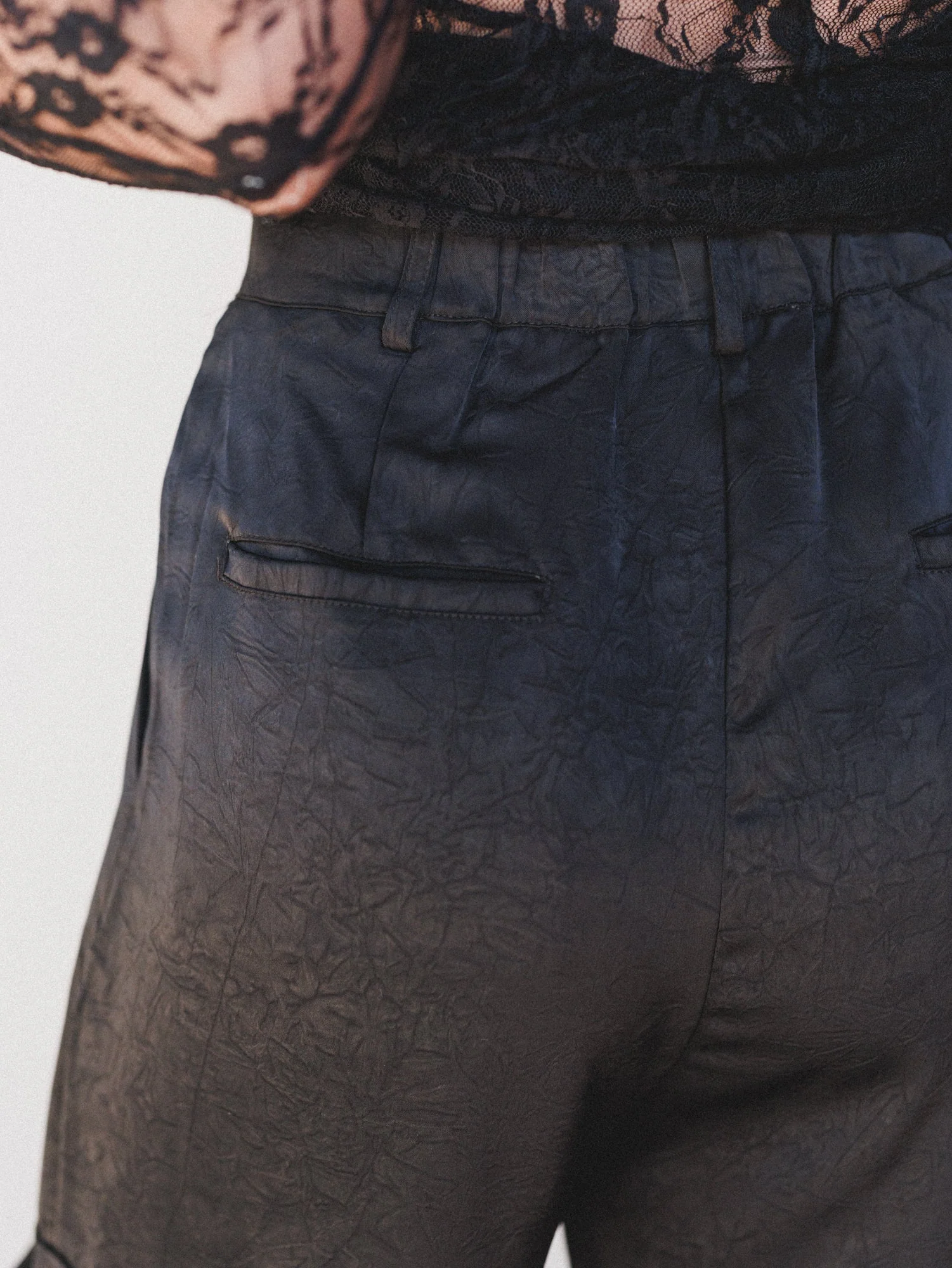 Stealing The Show Satin Pants - Black - Image 6