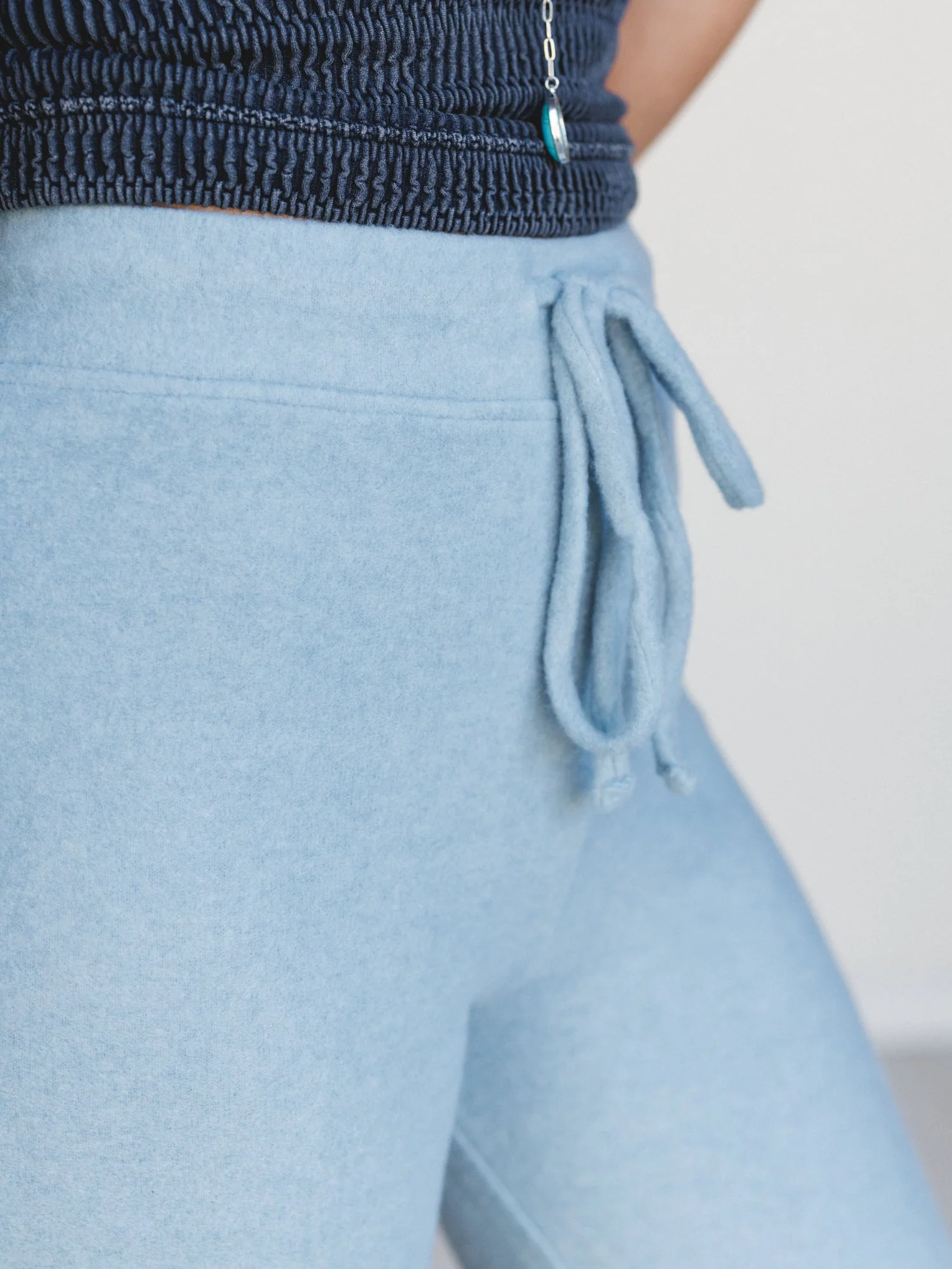 Sunday Soft Wide Leg Pants - Blue Grey - Image 2