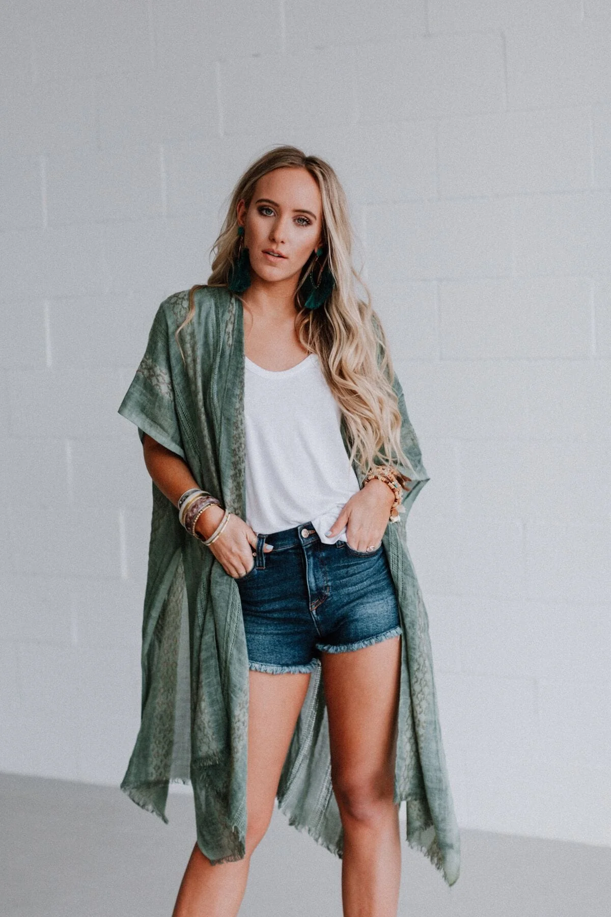 Sunny Afternoon Duster Kimono - Sage - Pre Order - Image 2