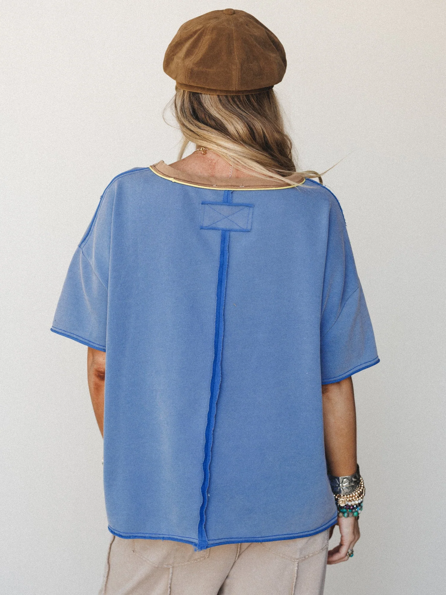 Sunny Blooms Tee - Royal Blue - Image 4