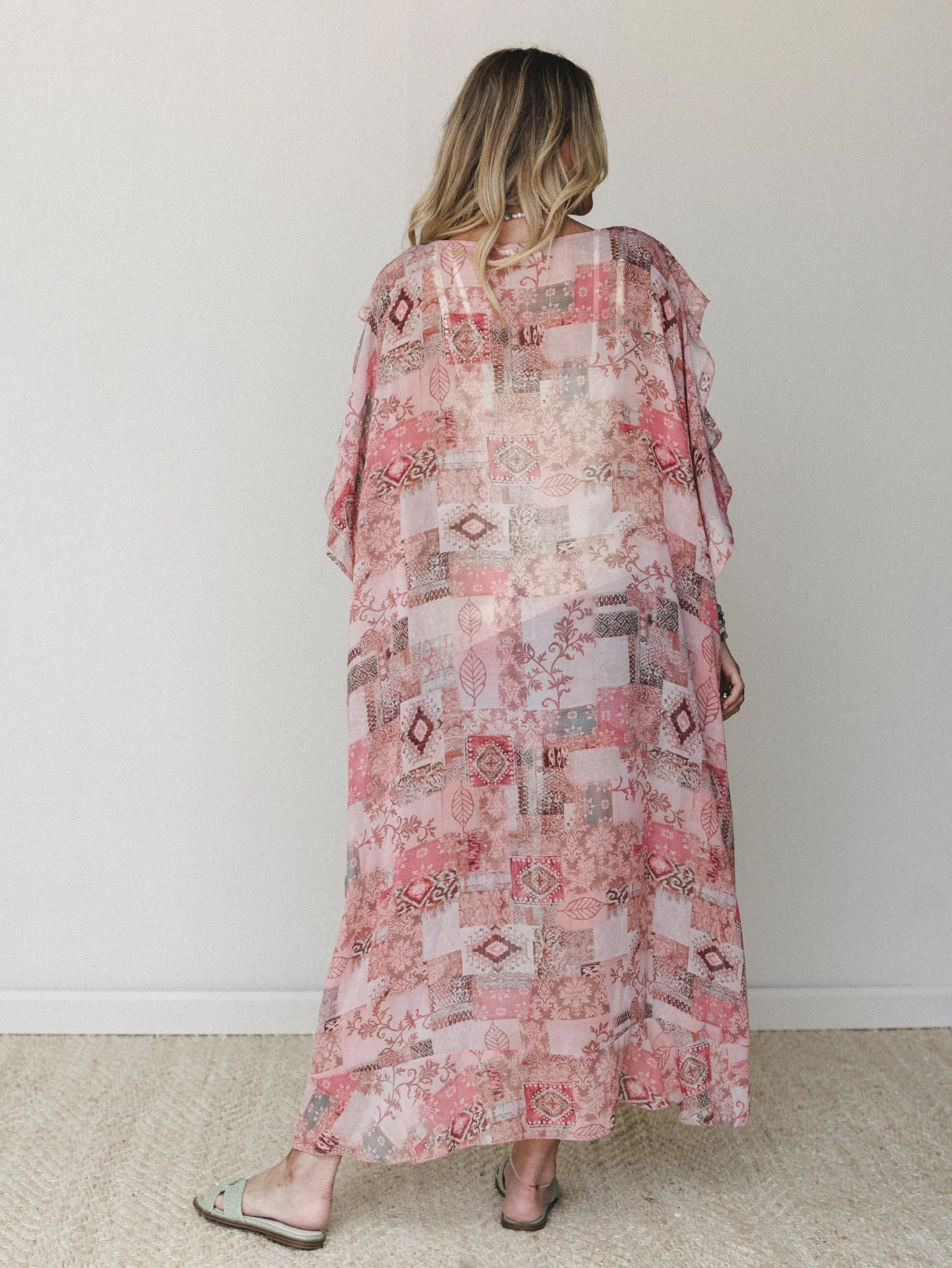 Sunset Petals Kimono - Pink - Image 5