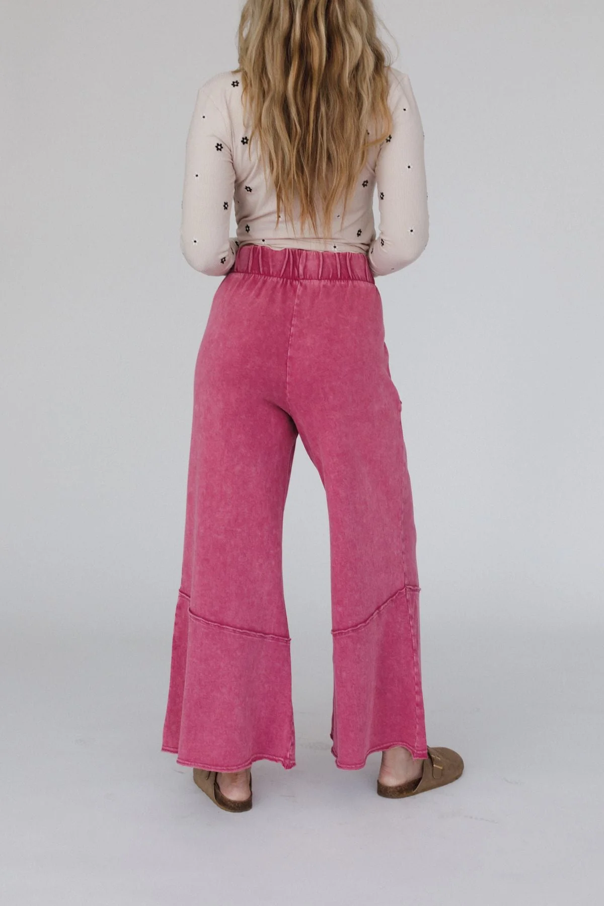 The Nest Sunset Shore Wide Leg Pants - Rose Petal - Image 6