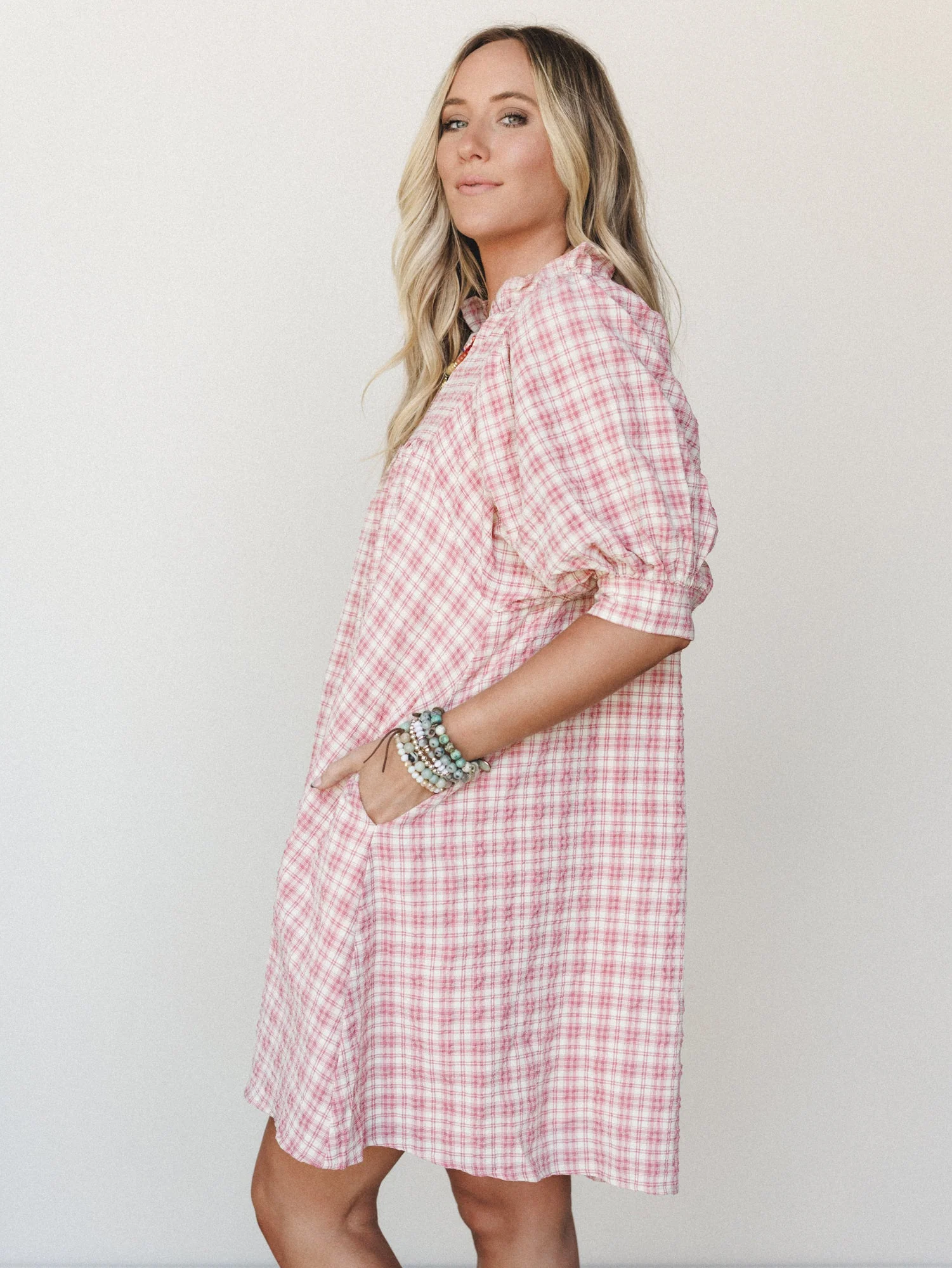 Sunset Willow Dress - Pink - Image 4