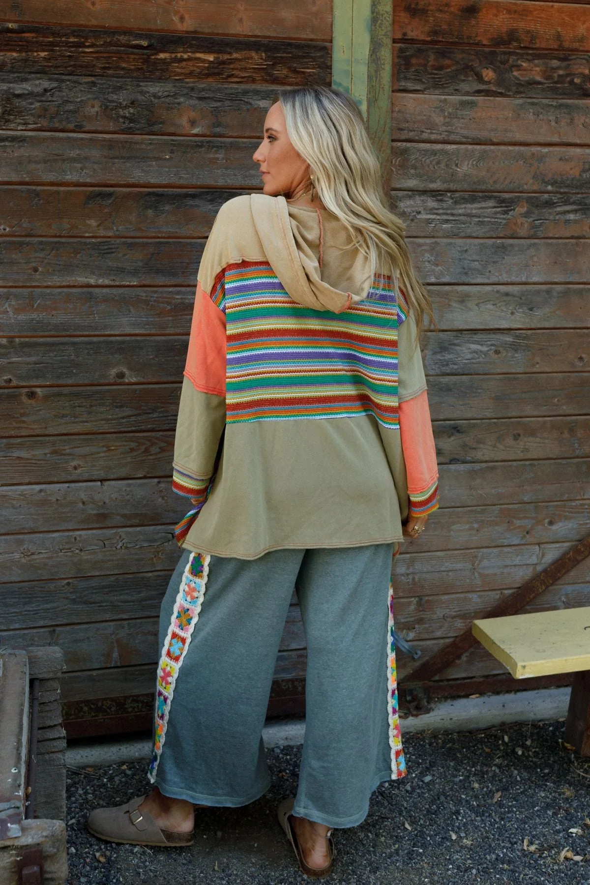 Surfside Siren Hoodie Tunic - Coral - Image 2