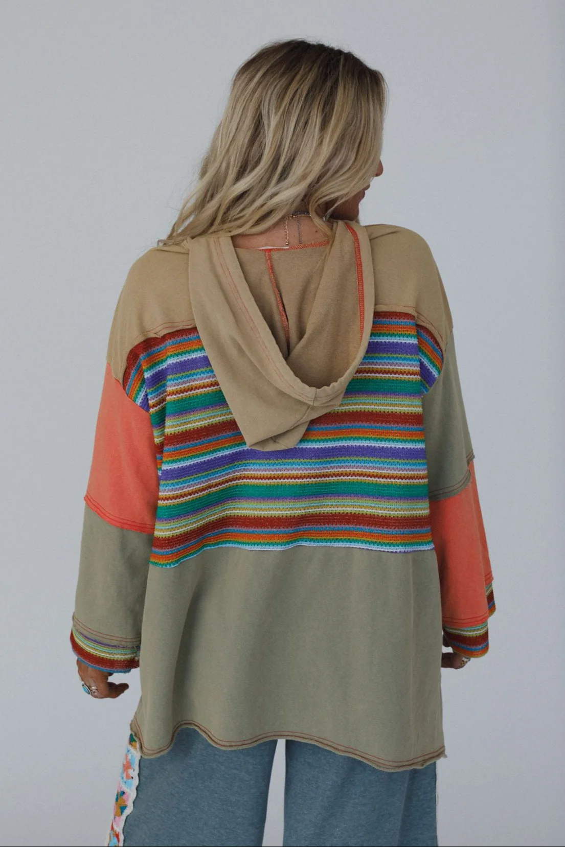 Surfside Siren Hoodie Tunic - Coral - Image 6