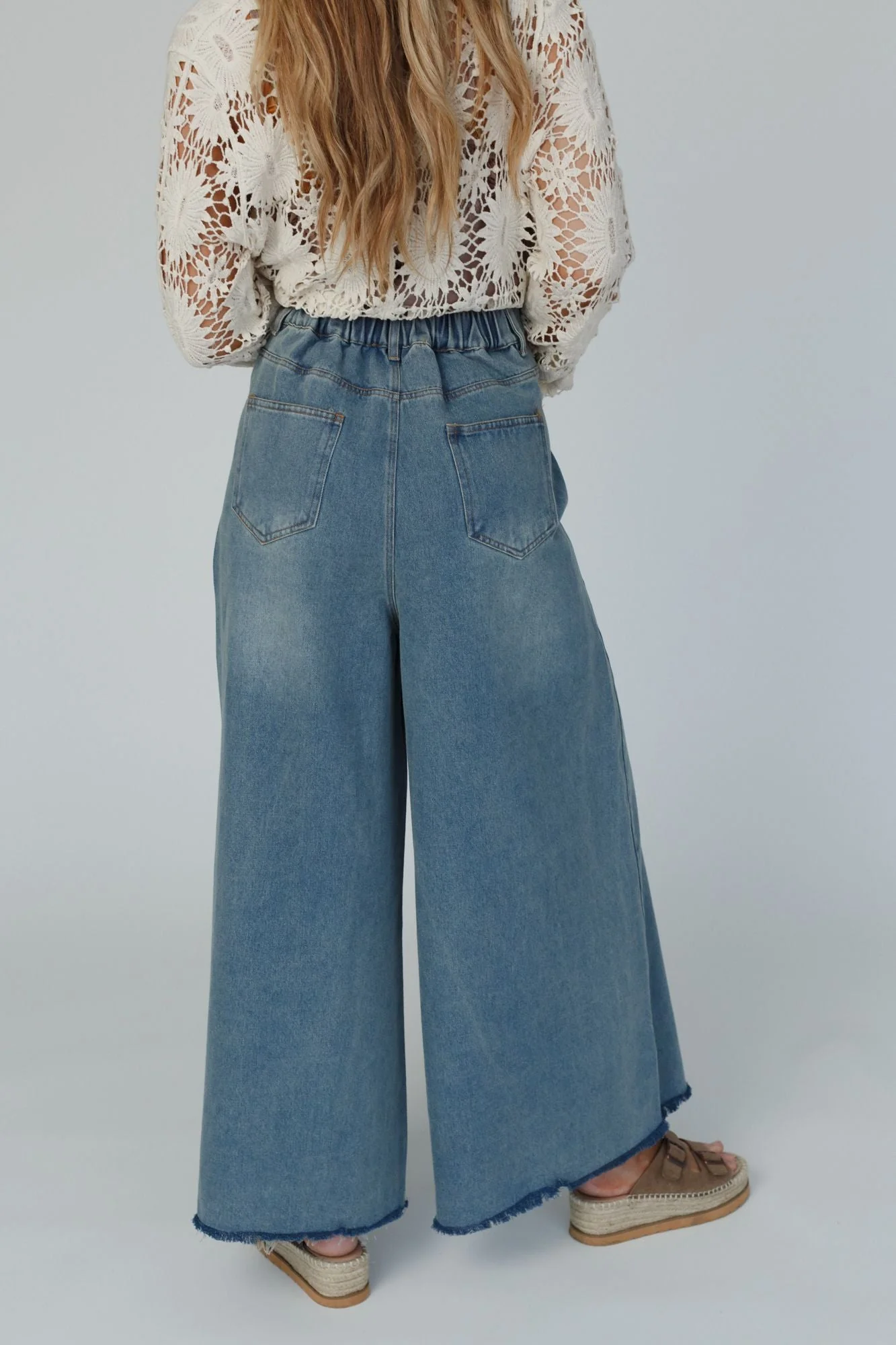Sway My Way Super Wide Leg Pant - Light Denim - Image 6
