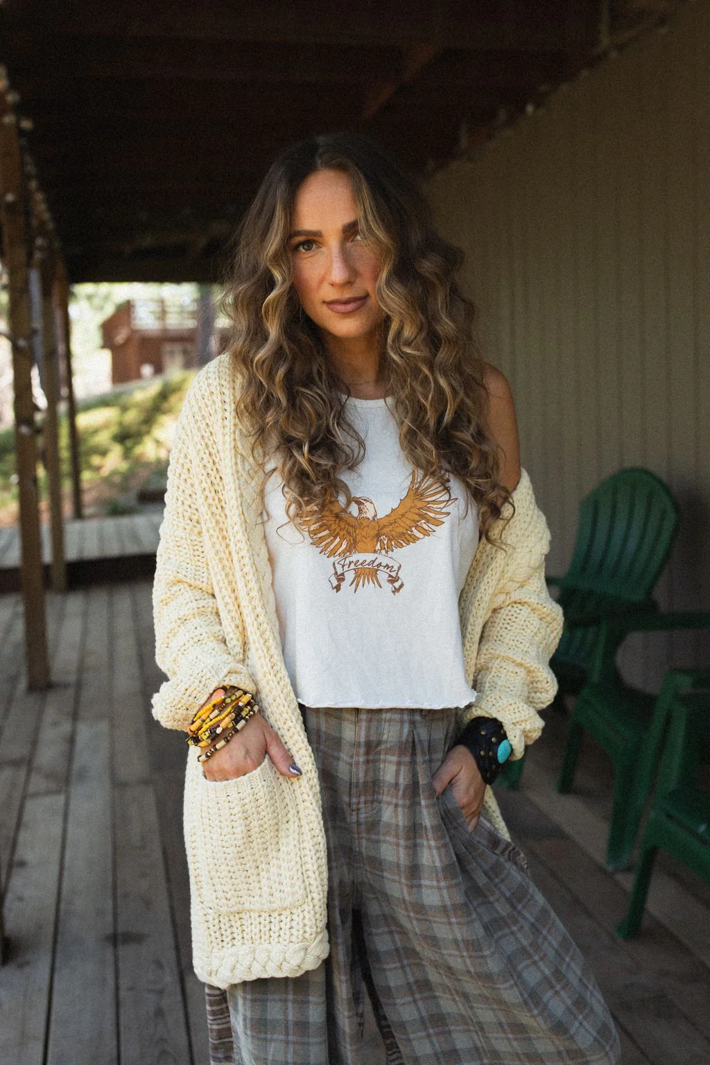 Sweet Melody Chunky Knit Cardigan - Yellow - Image 5