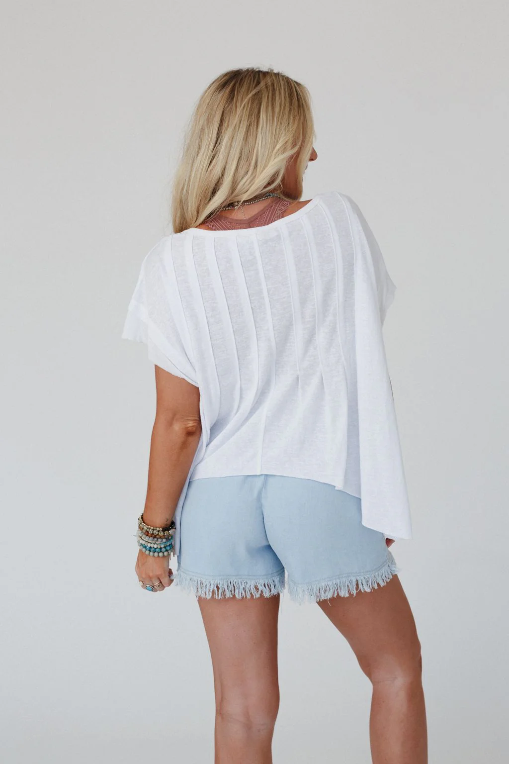 The Nest Sweet Pleats Top - White - Image 6
