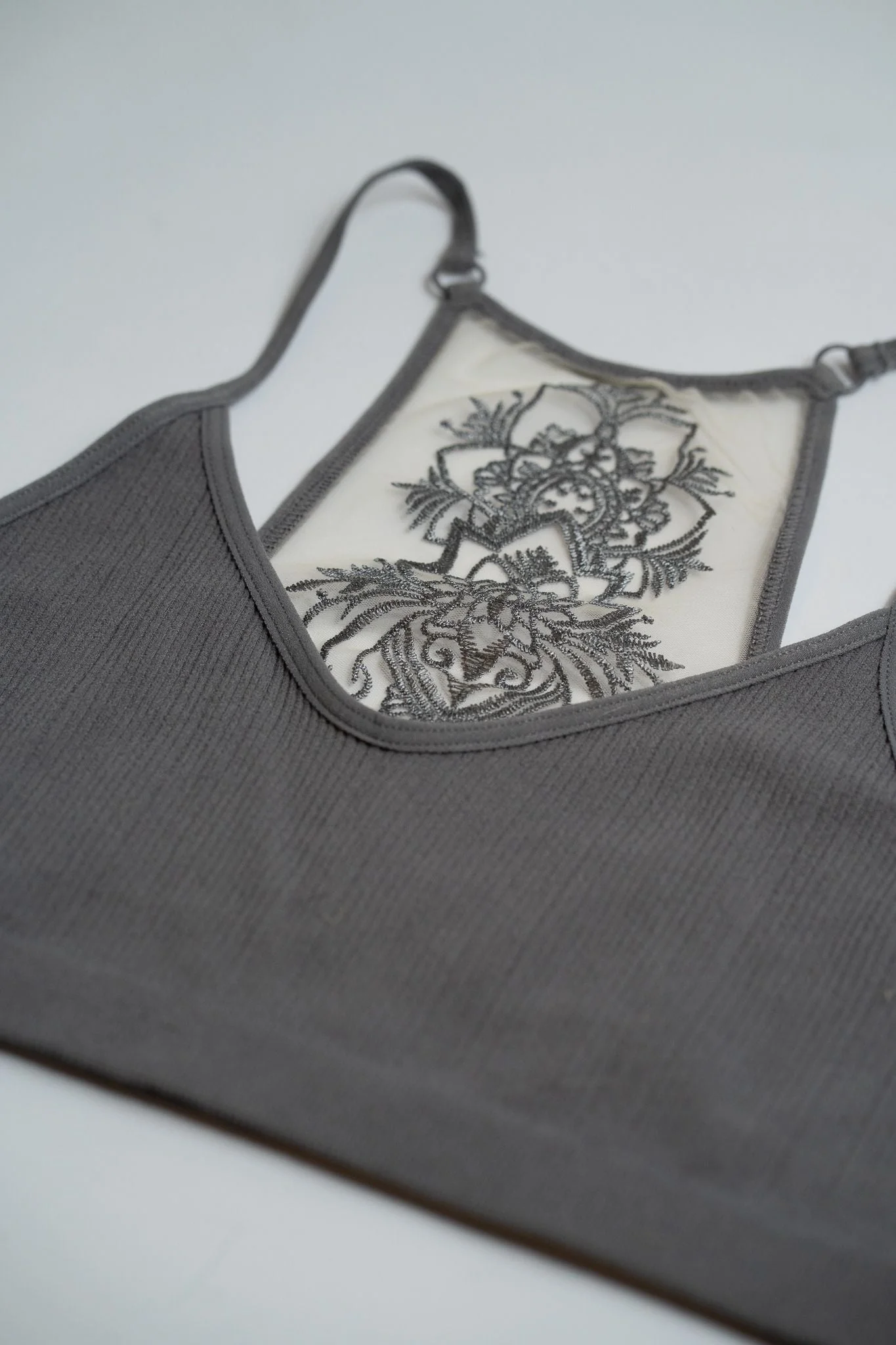 Tattoo Bralette - Gray - Image 4