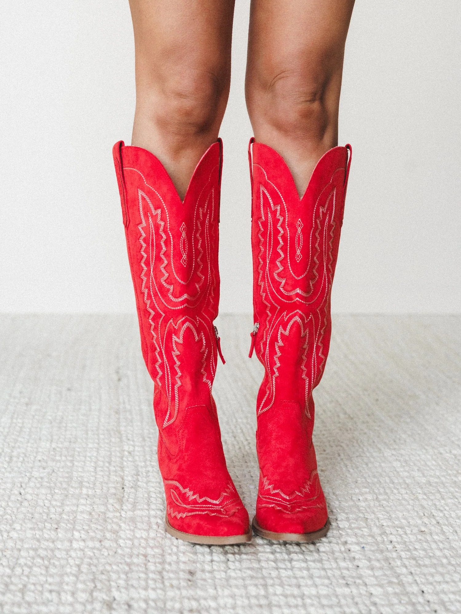 Tess Western Boots - Red - Image 3