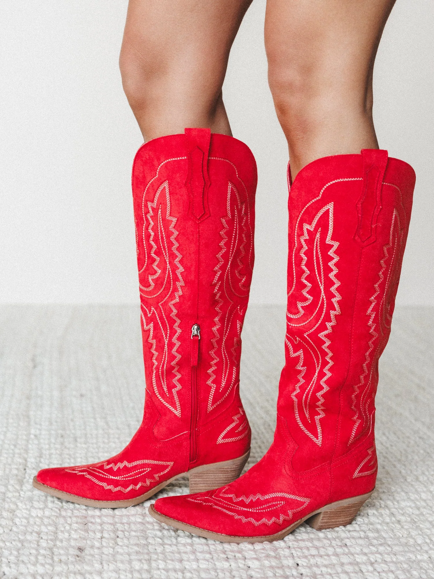 Tess Western Boots - Red - Image 4