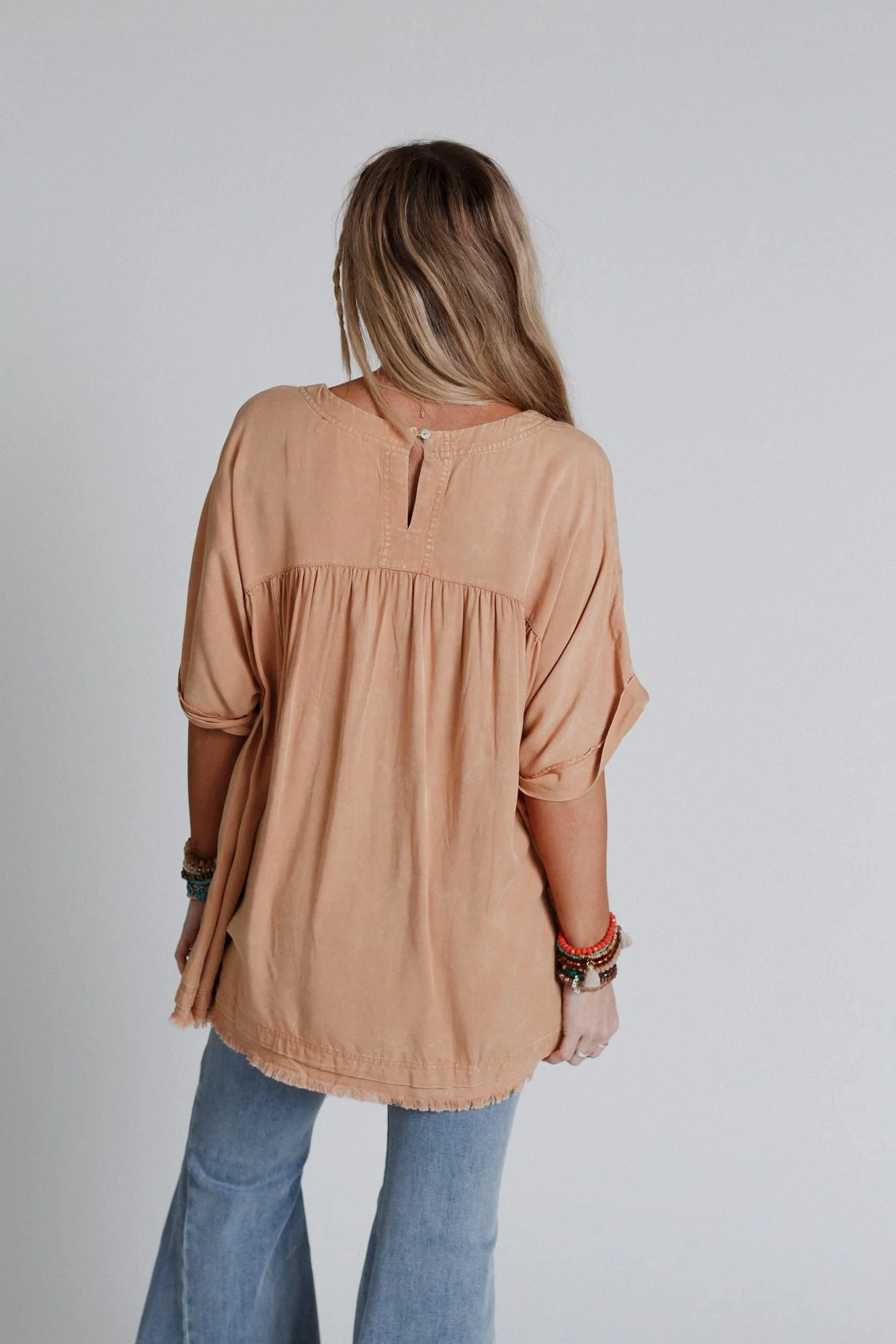 The Good Life Oversized Top - Peach - Image 5