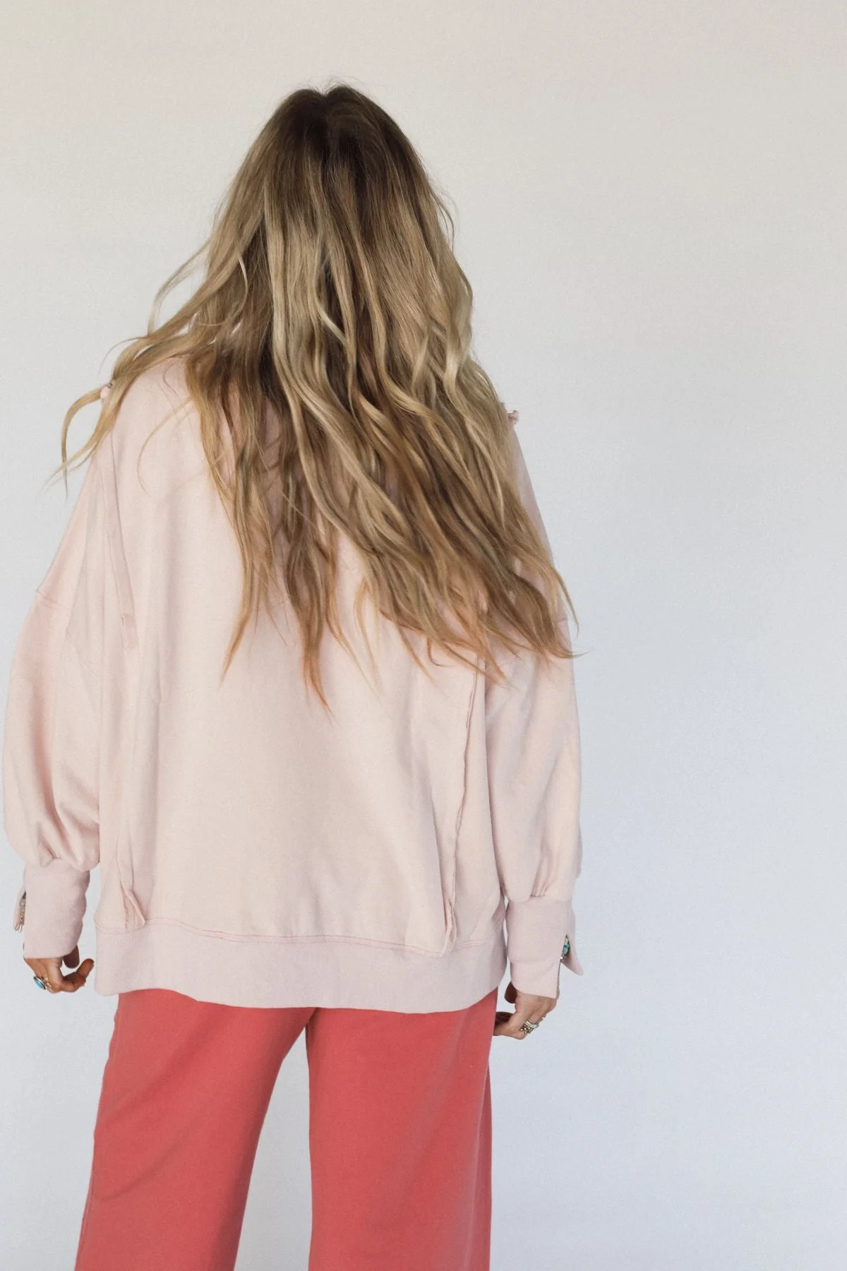 The Love Patch Pullover - Blush - Image 4