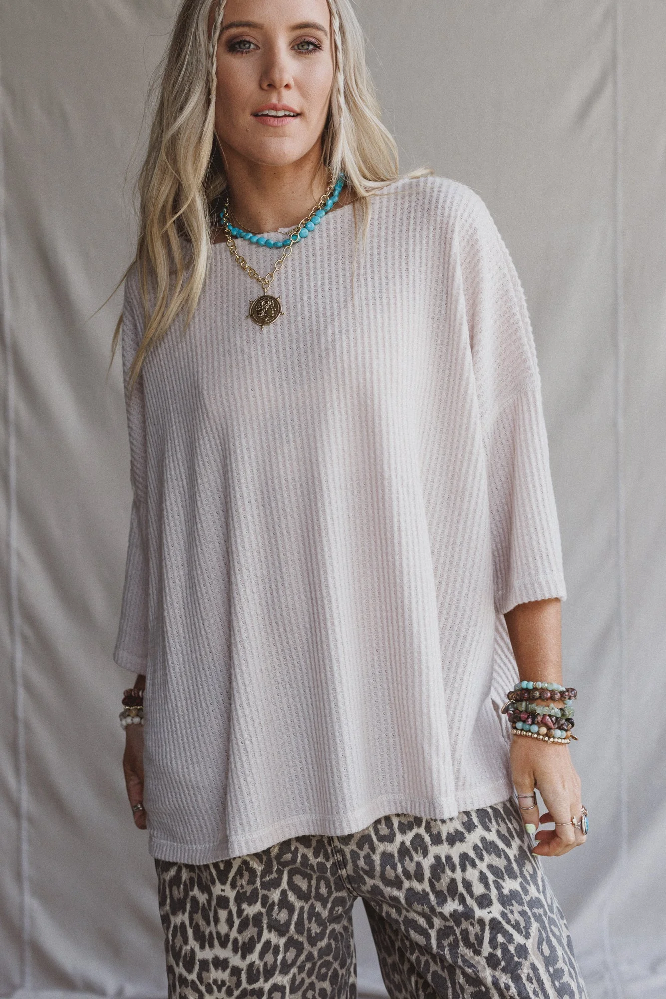 The Nest Airis Long Sleeve Top - Oatmeal - Pre Order - Image 2