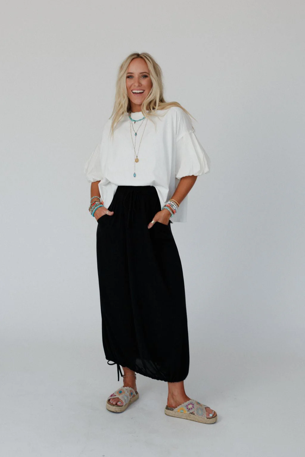 The Nest All In Drawstring Maxi Skirt - Jet Black - Pre Order - Image 2