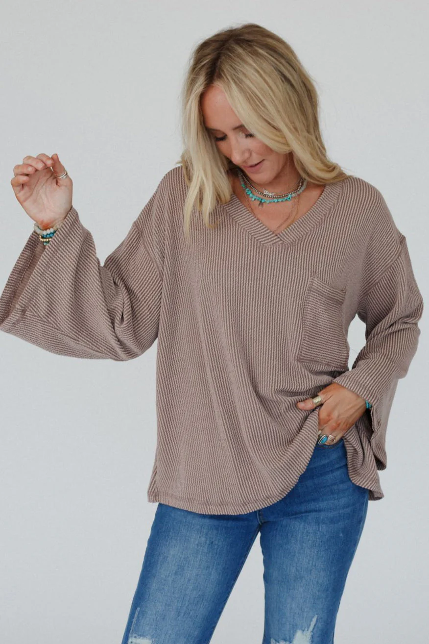 The Nest All You Need Textured Top - Acorn - Pre Order