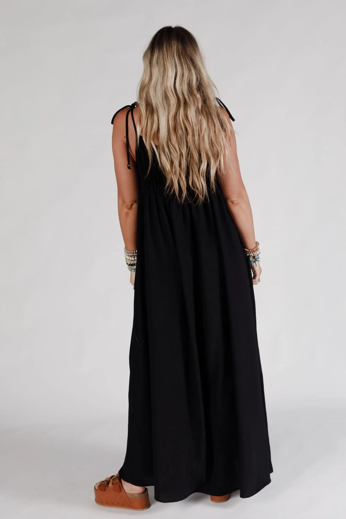The Nest Bohemian Grace Maxi Dress - Black - Image 3