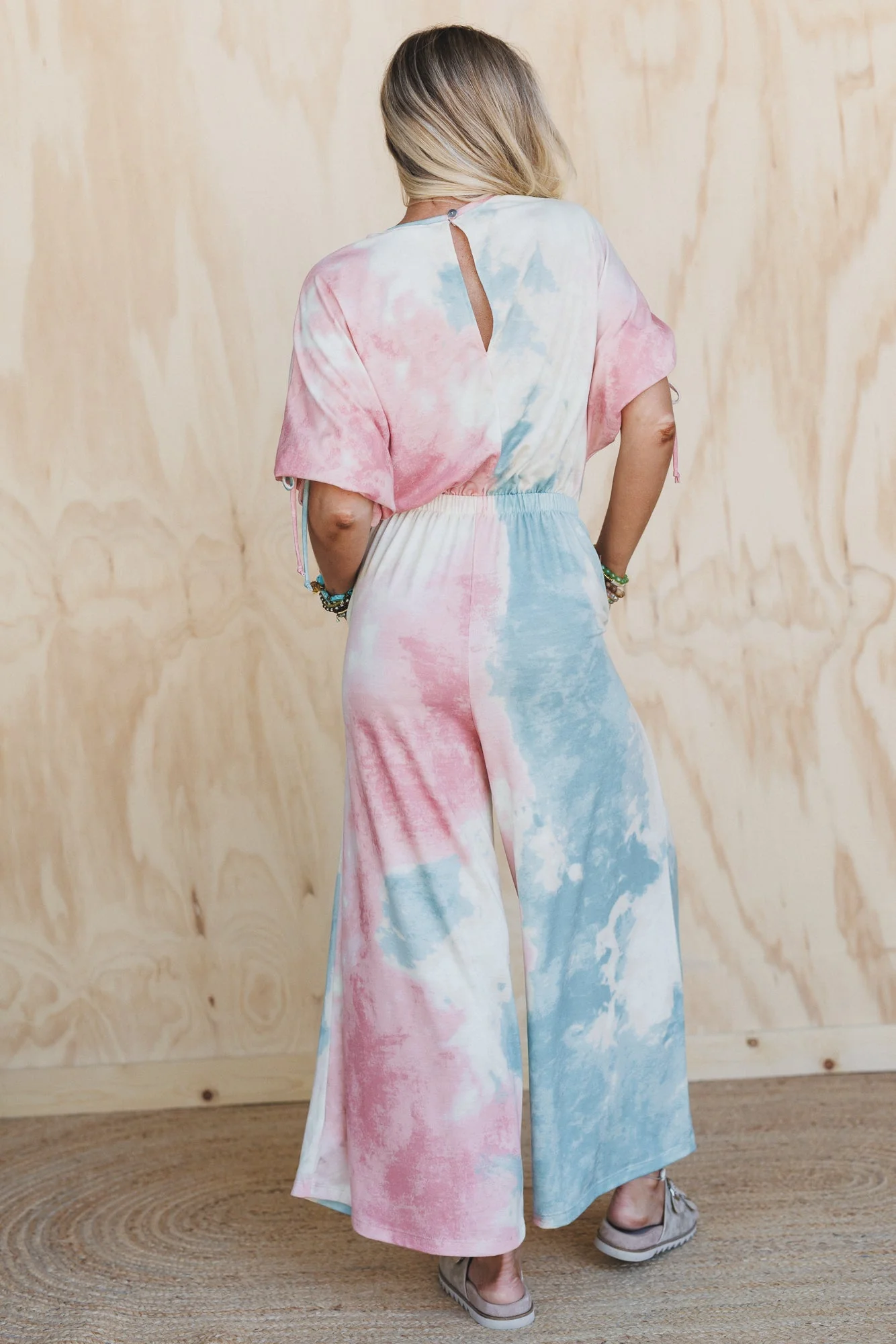 The Nest Carolina Comfy Wide Leg Jumpsuit - Tie Dye - Image 6