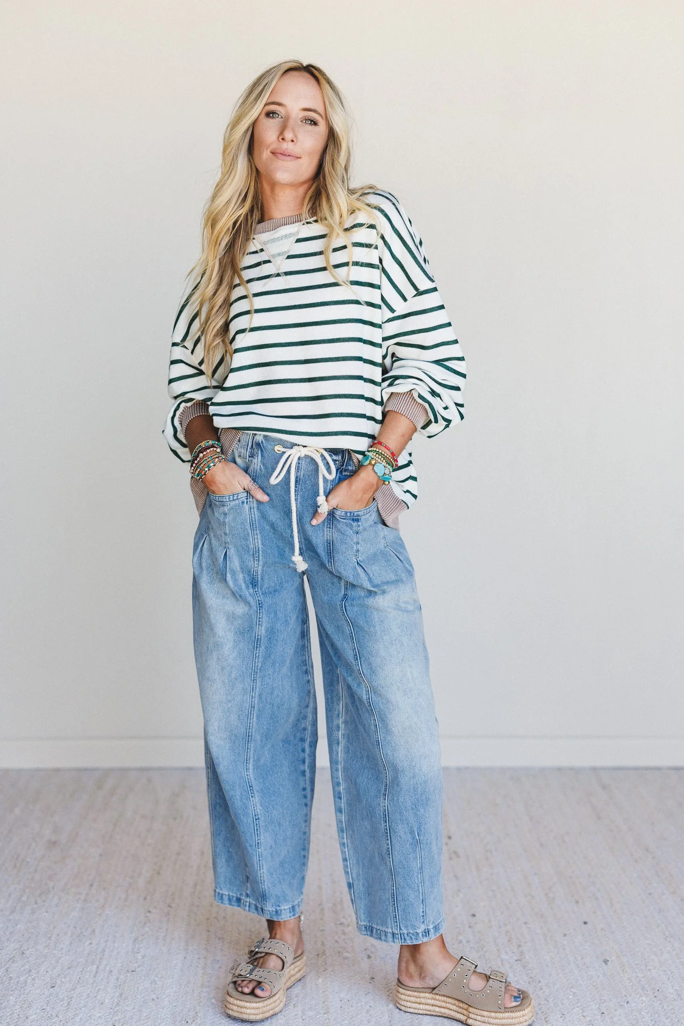 The Nest Coastal Dreaming Top - Green Acorn - Image 4