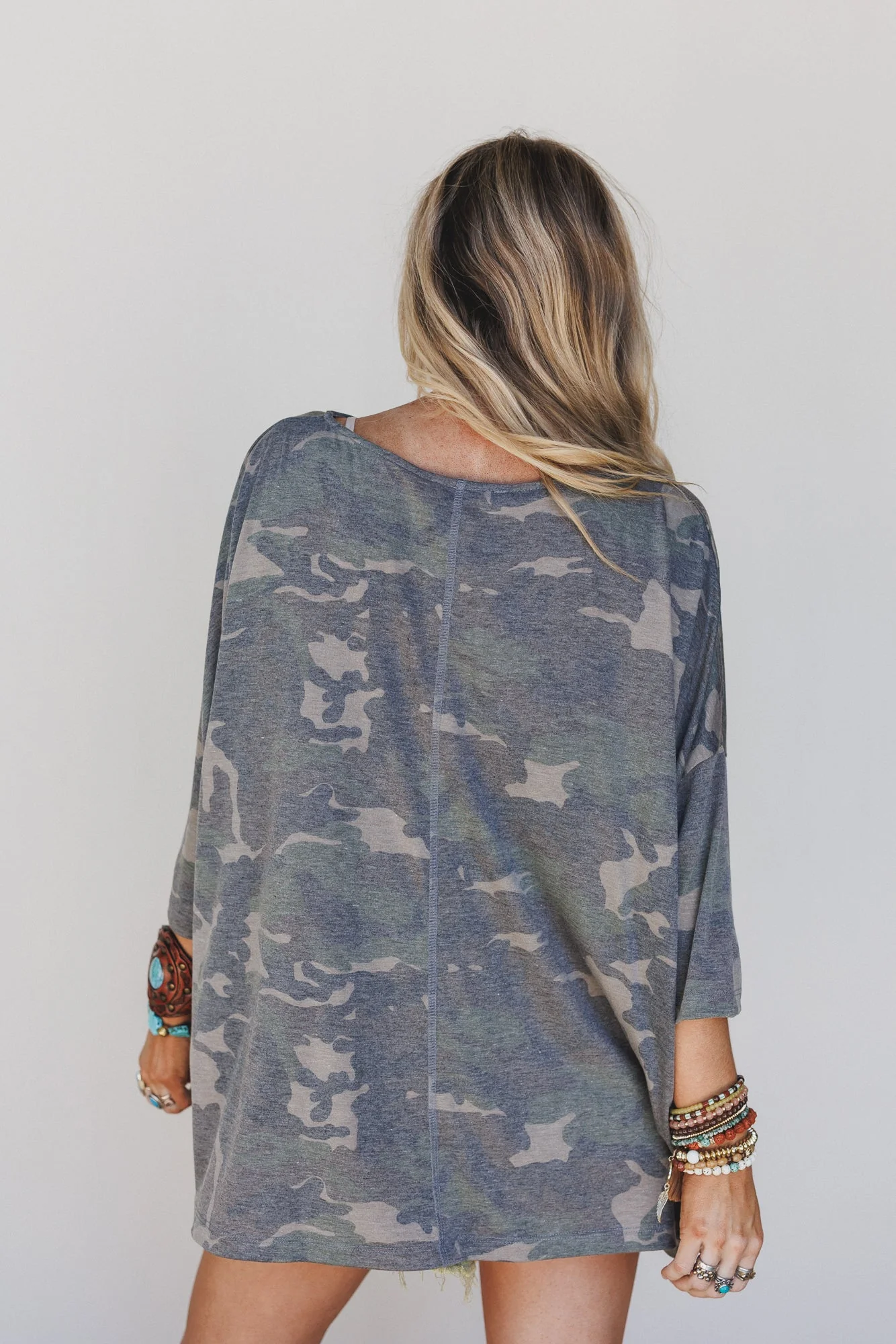 The Nest Country Girl Camo Top - Olive - Image 6