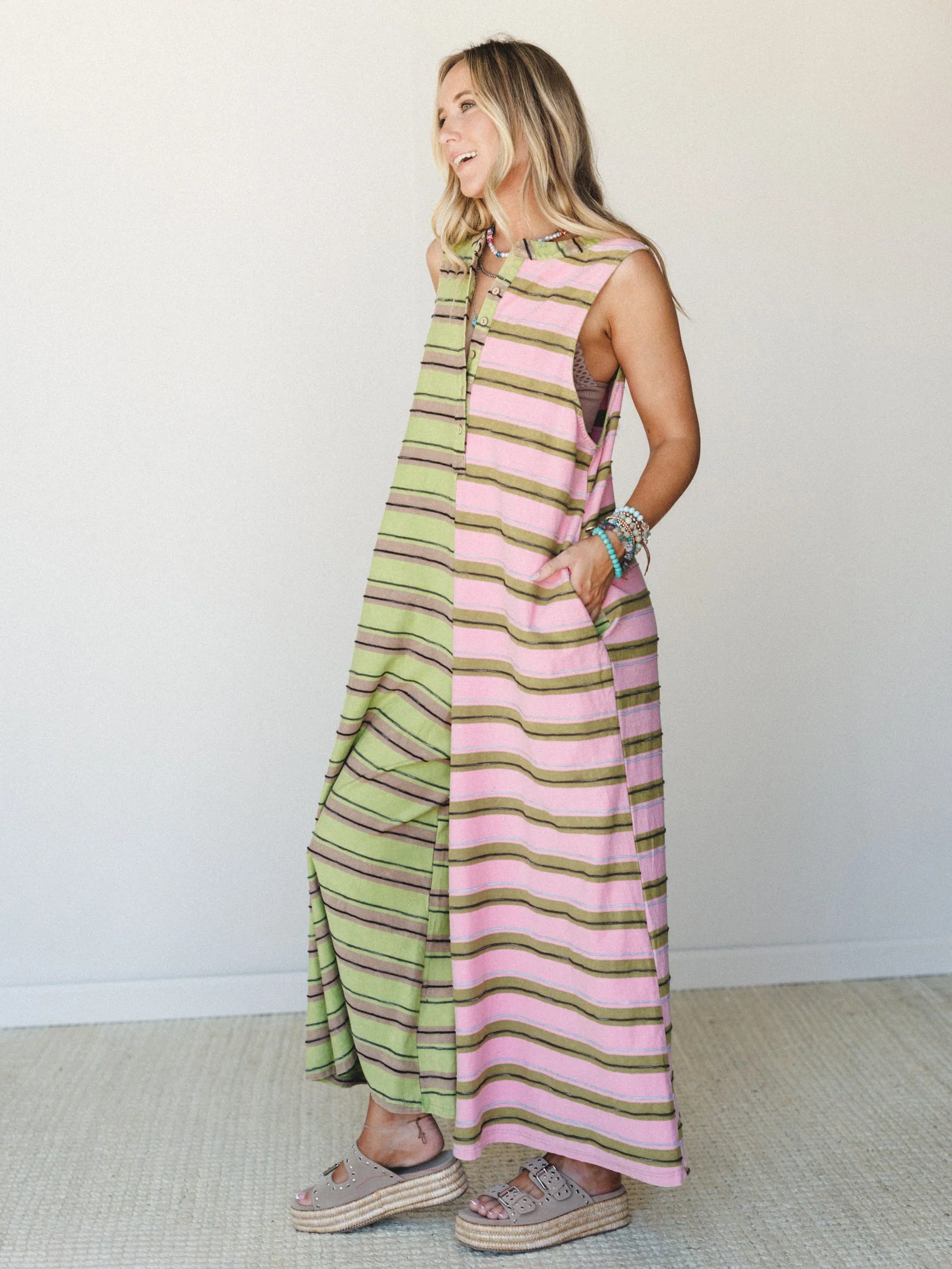 The Nest Cruise Lines Jumpsuit - Brown Pink - Image 5