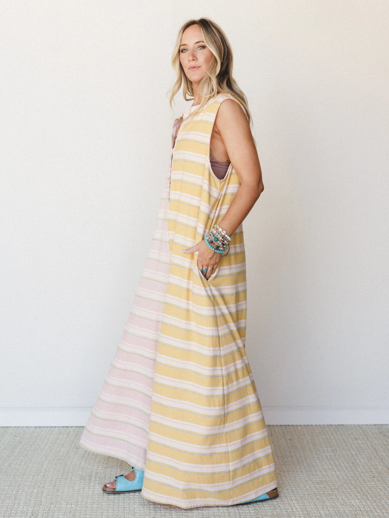 The Nest Cruise Lines Jumpsuit - Mustard Pink - Image 3