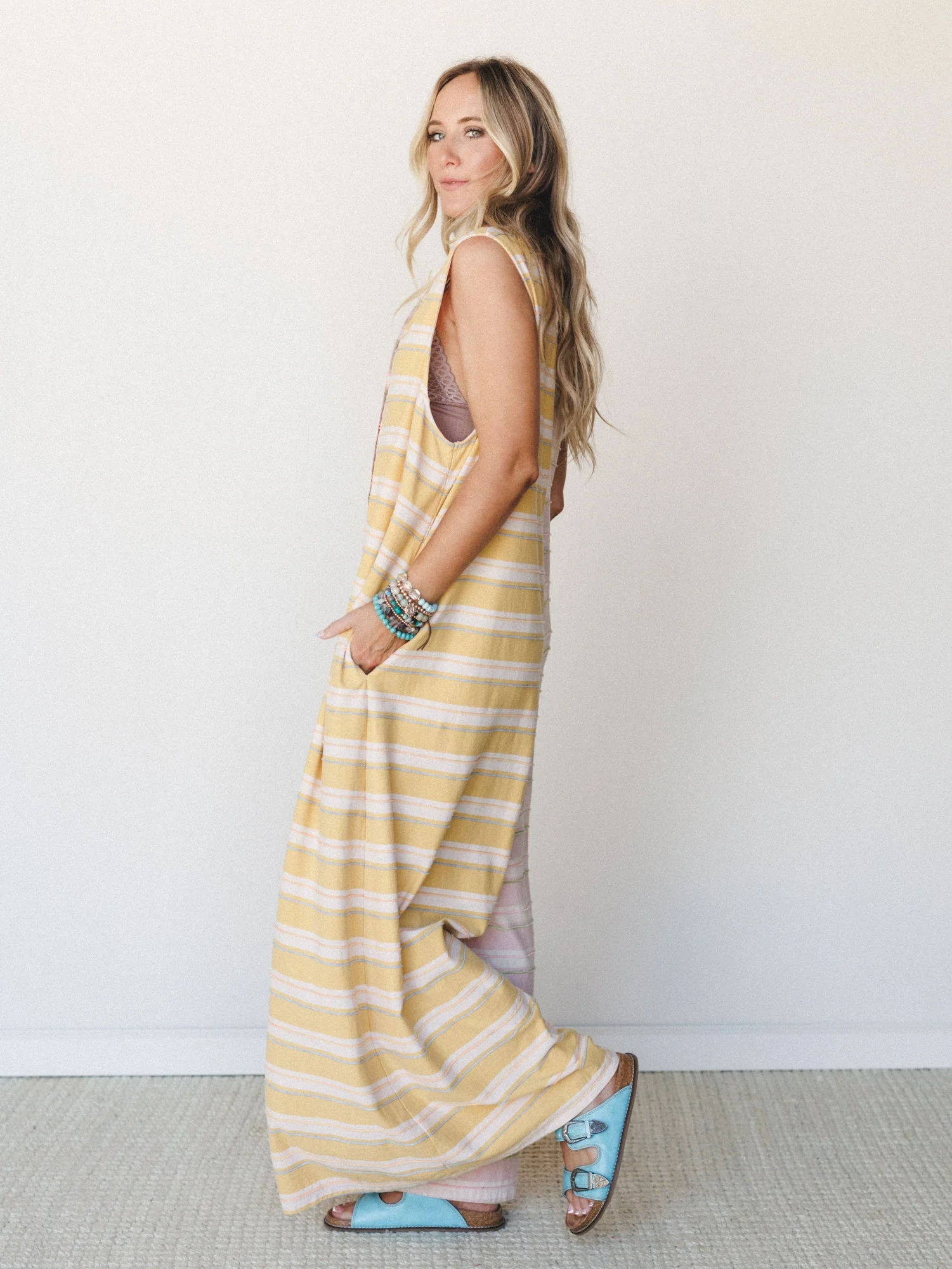 The Nest Cruise Lines Jumpsuit - Mustard Pink - Image 5