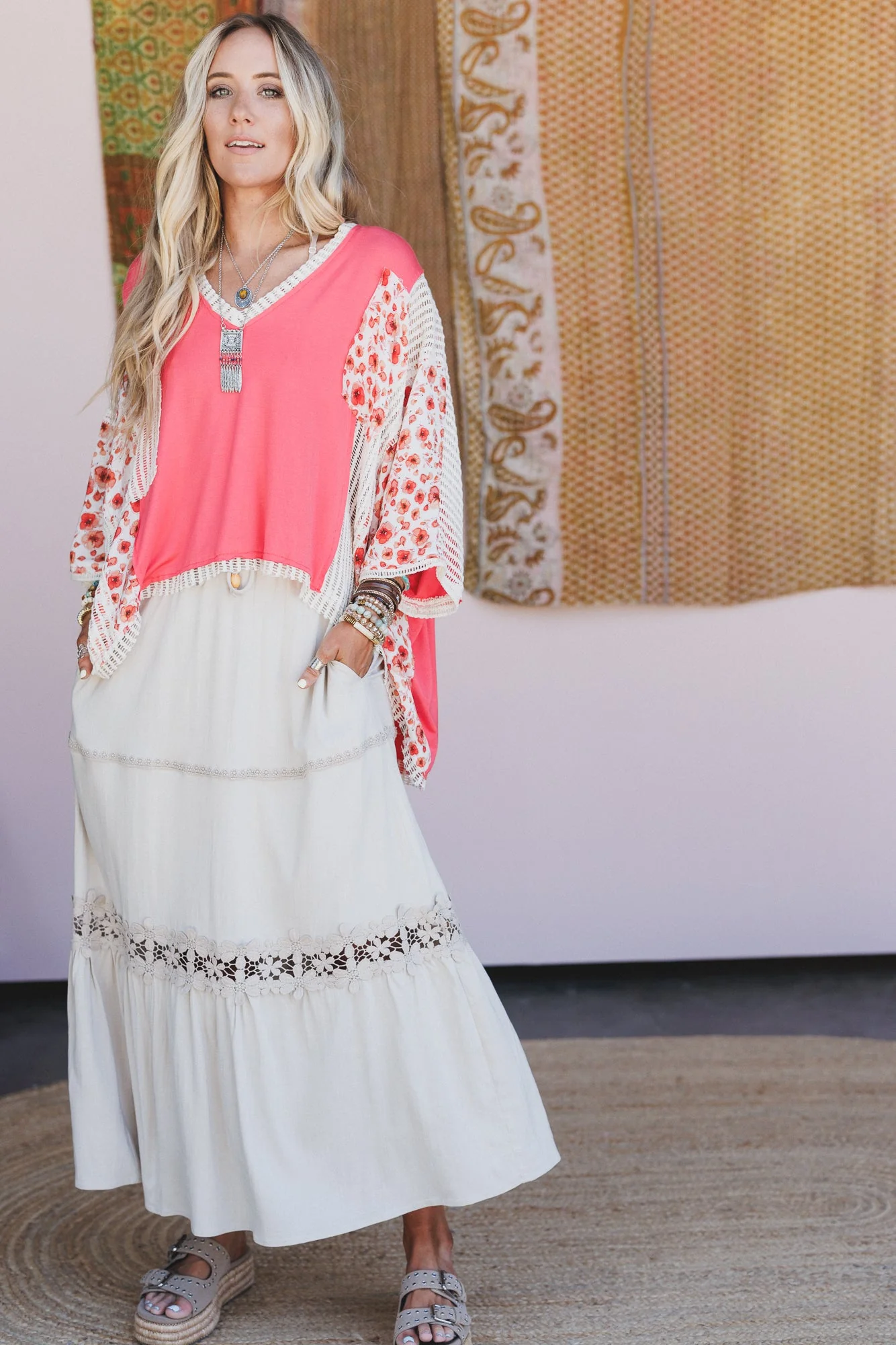 The Nest Desert Lace Skirt - Oatmeal - Image 2