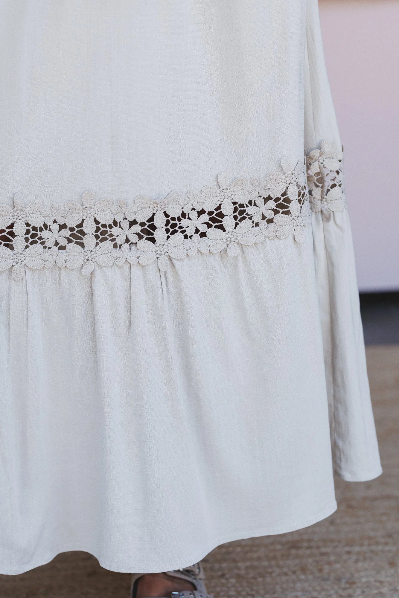 The Nest Desert Lace Skirt - Oatmeal - Image 4
