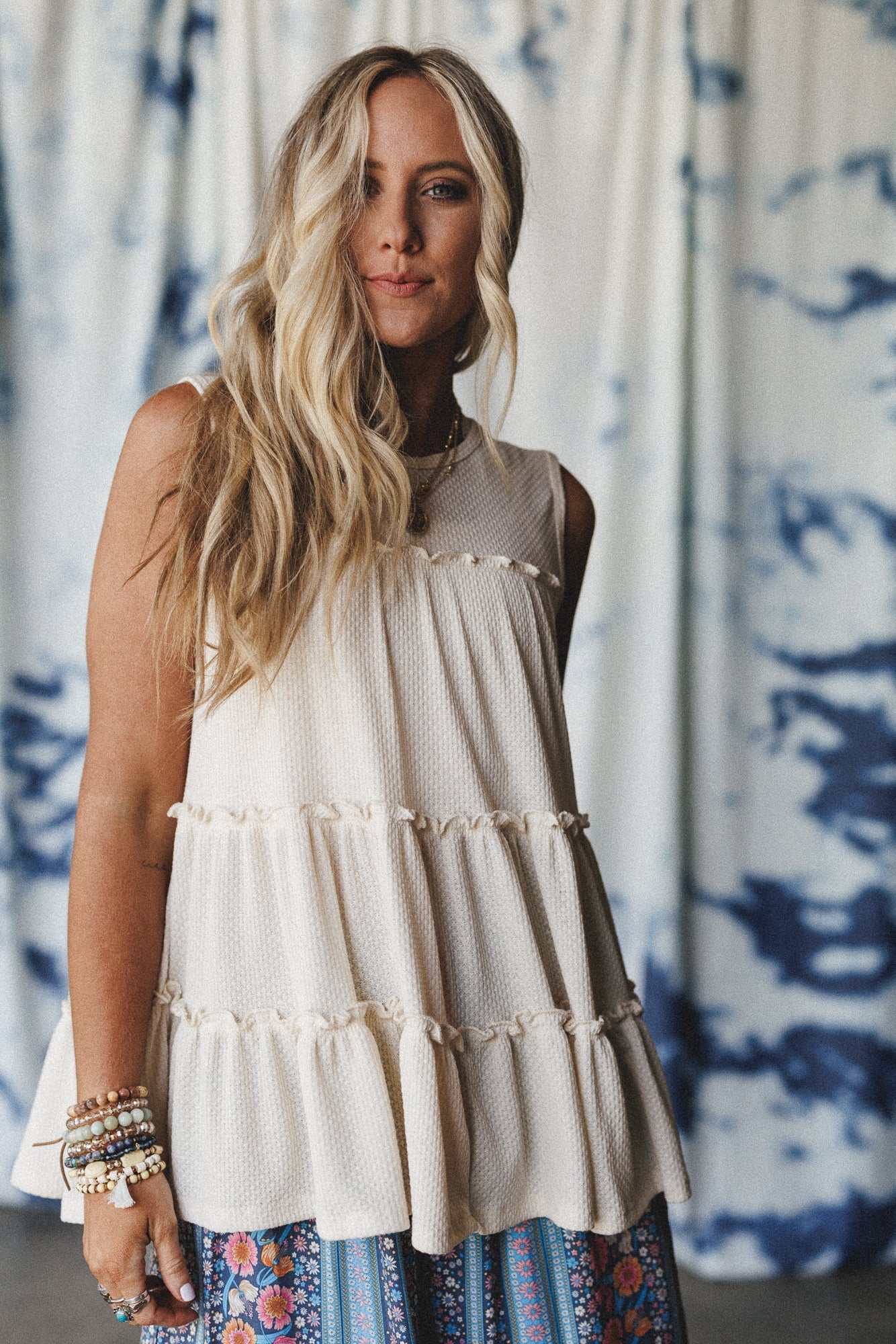 The Nest Dreamy Tiers Top - Cream - Pre Order - Image 2