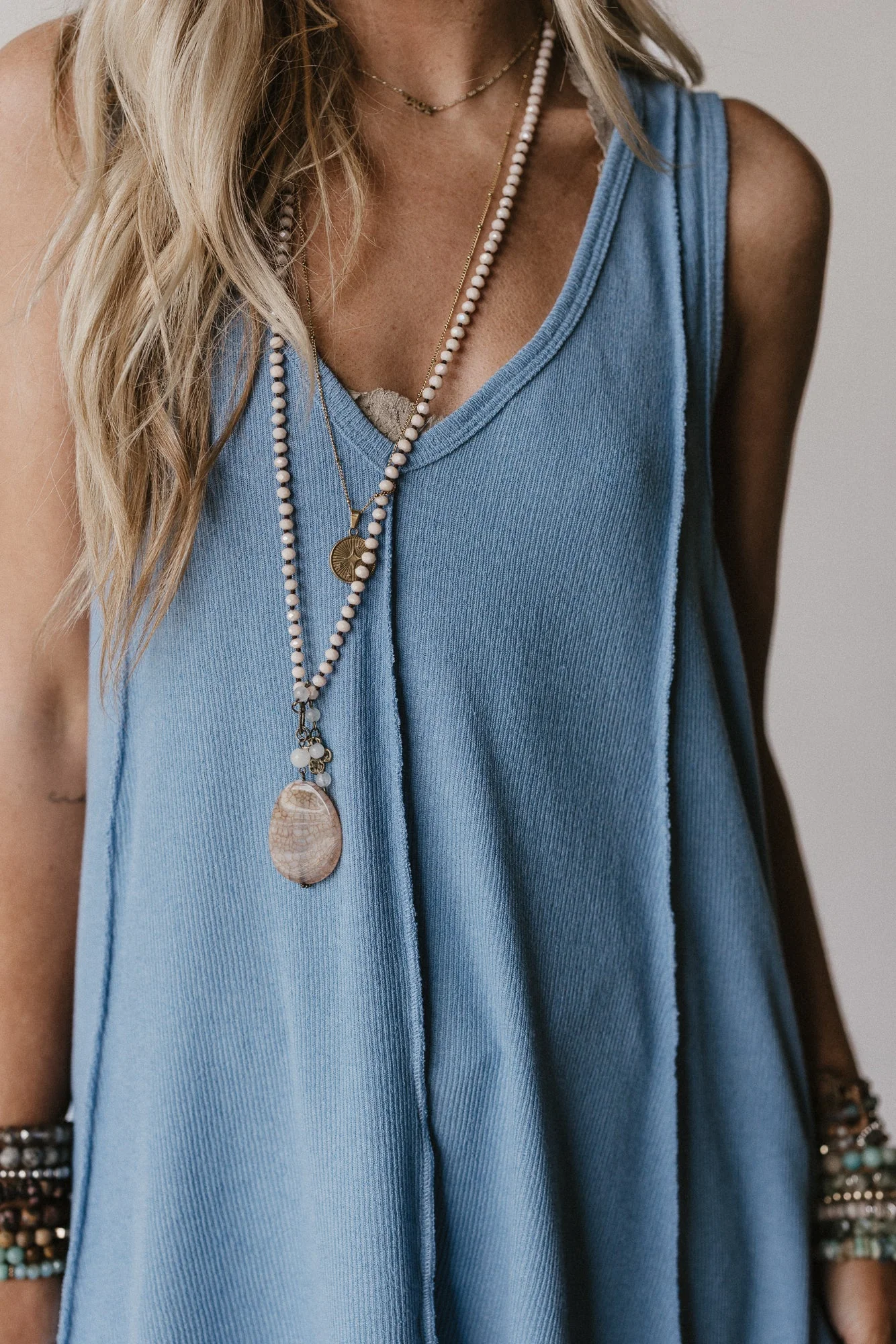 The Nest Drift Away Top - Denim - Image 3