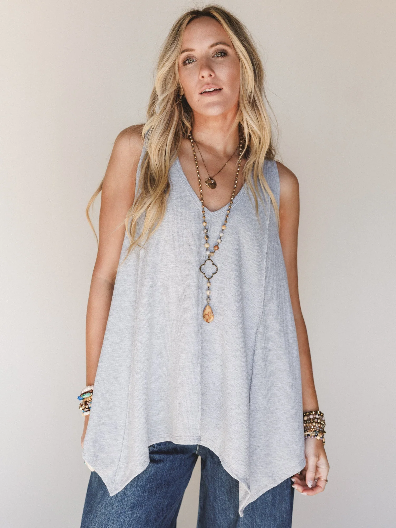 The Nest Drift Away Top - Heather Gray - Image 4