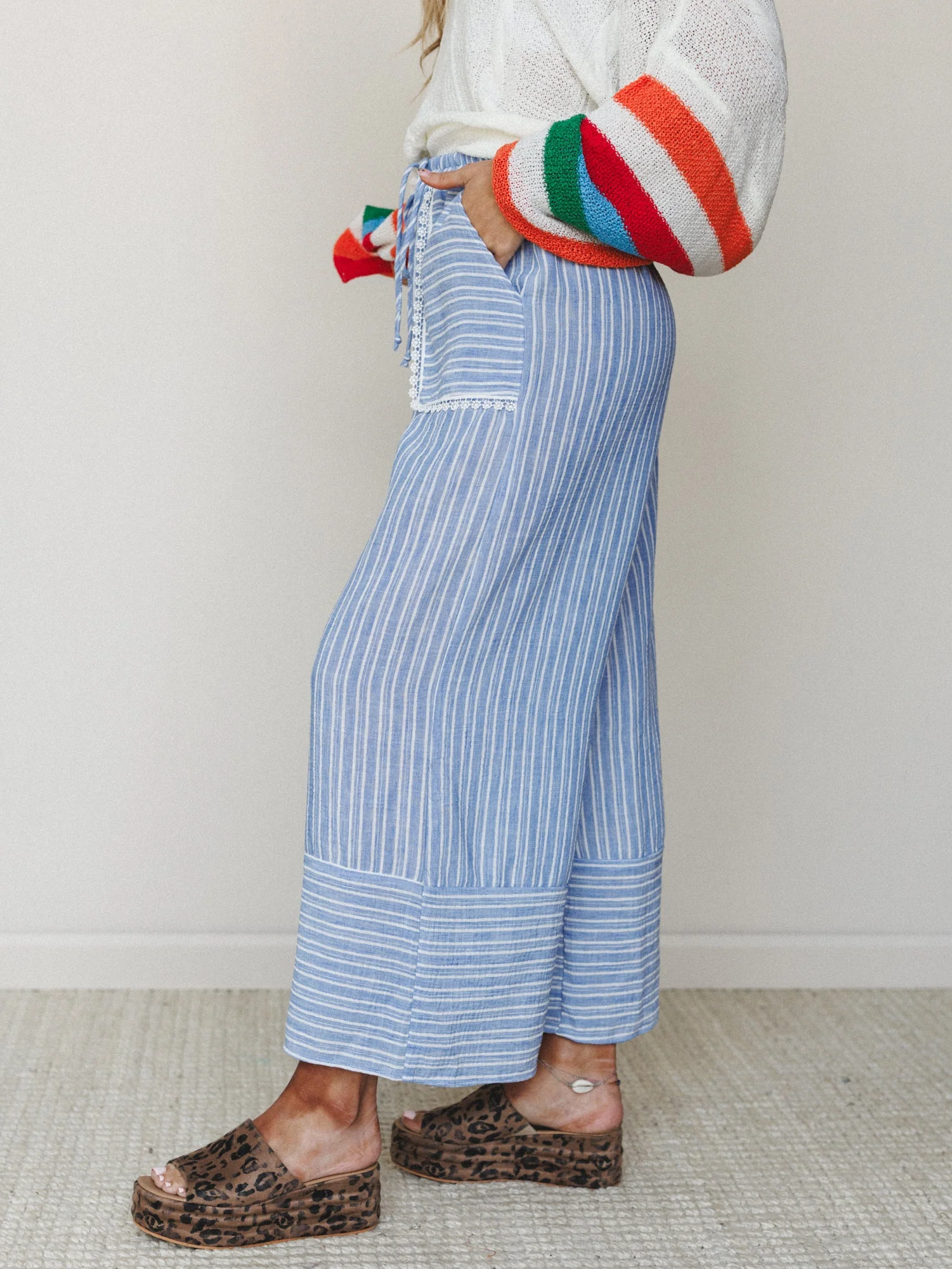The Nest Easy Sunday Pants - Chambray - Image 2
