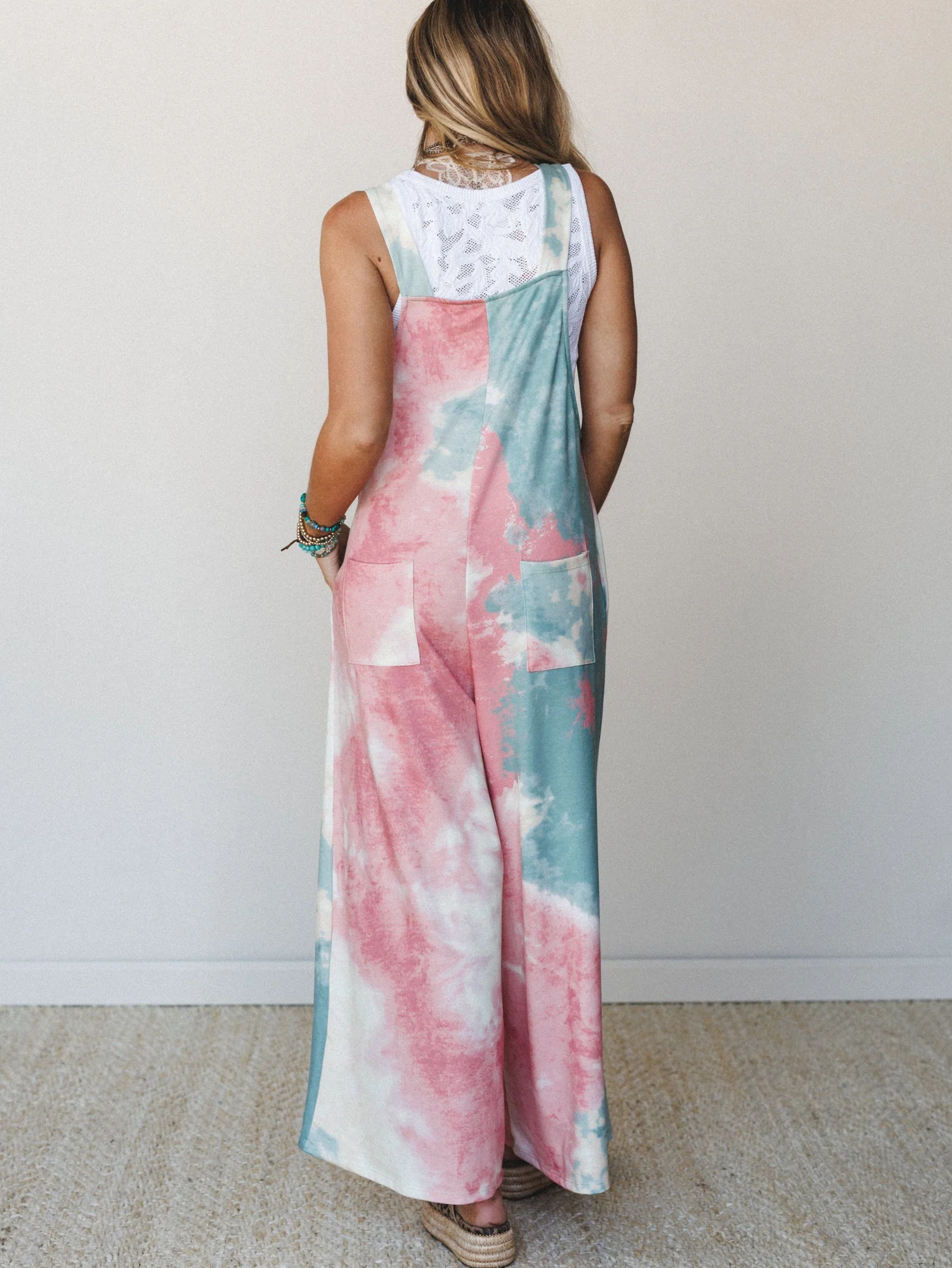 The Nest Eliza Tie Dye Overalls - Tie Dye - Image 5